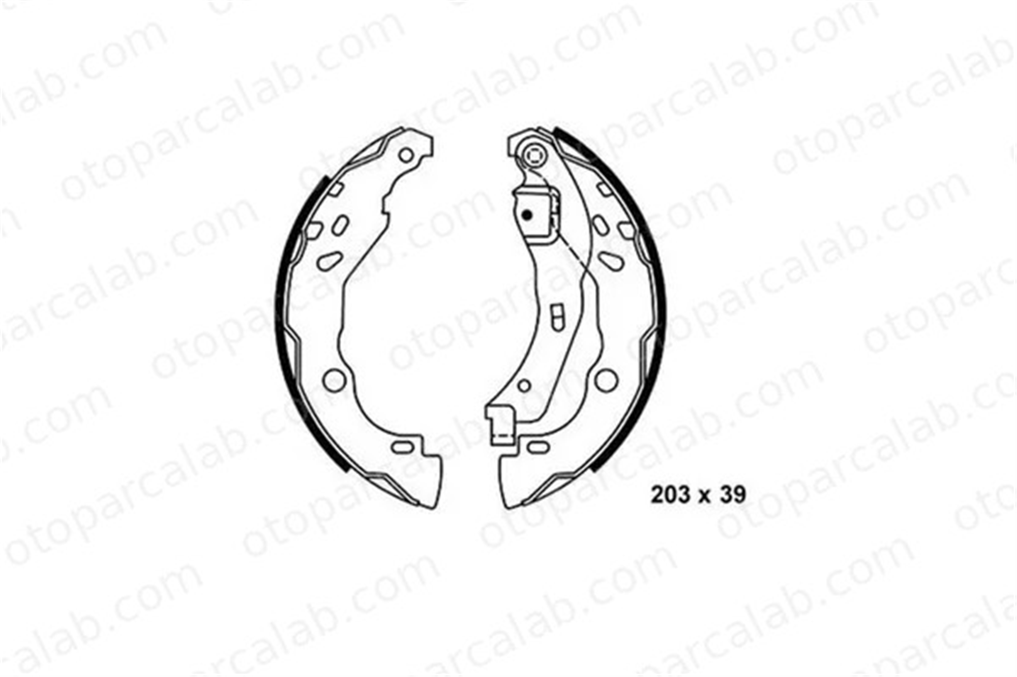 SANGSIN SA177 Fren Pabuçlu Balata Arka RENAULT CLIO II PEUGEOT 208 I 7701207178 7701206429