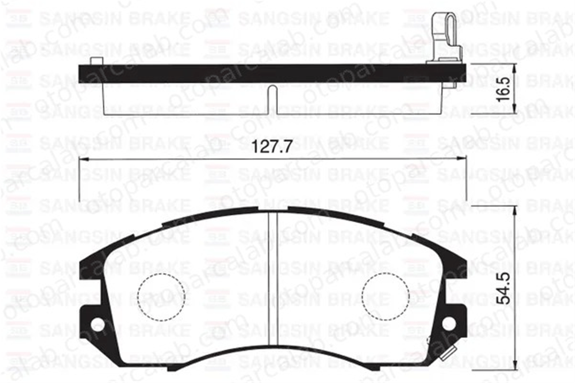 SANGSIN SP1120 Fren Disk Balata Ön SUBARU LEGACY I LEGACY I Station wagon 26296AA000 26296AA020