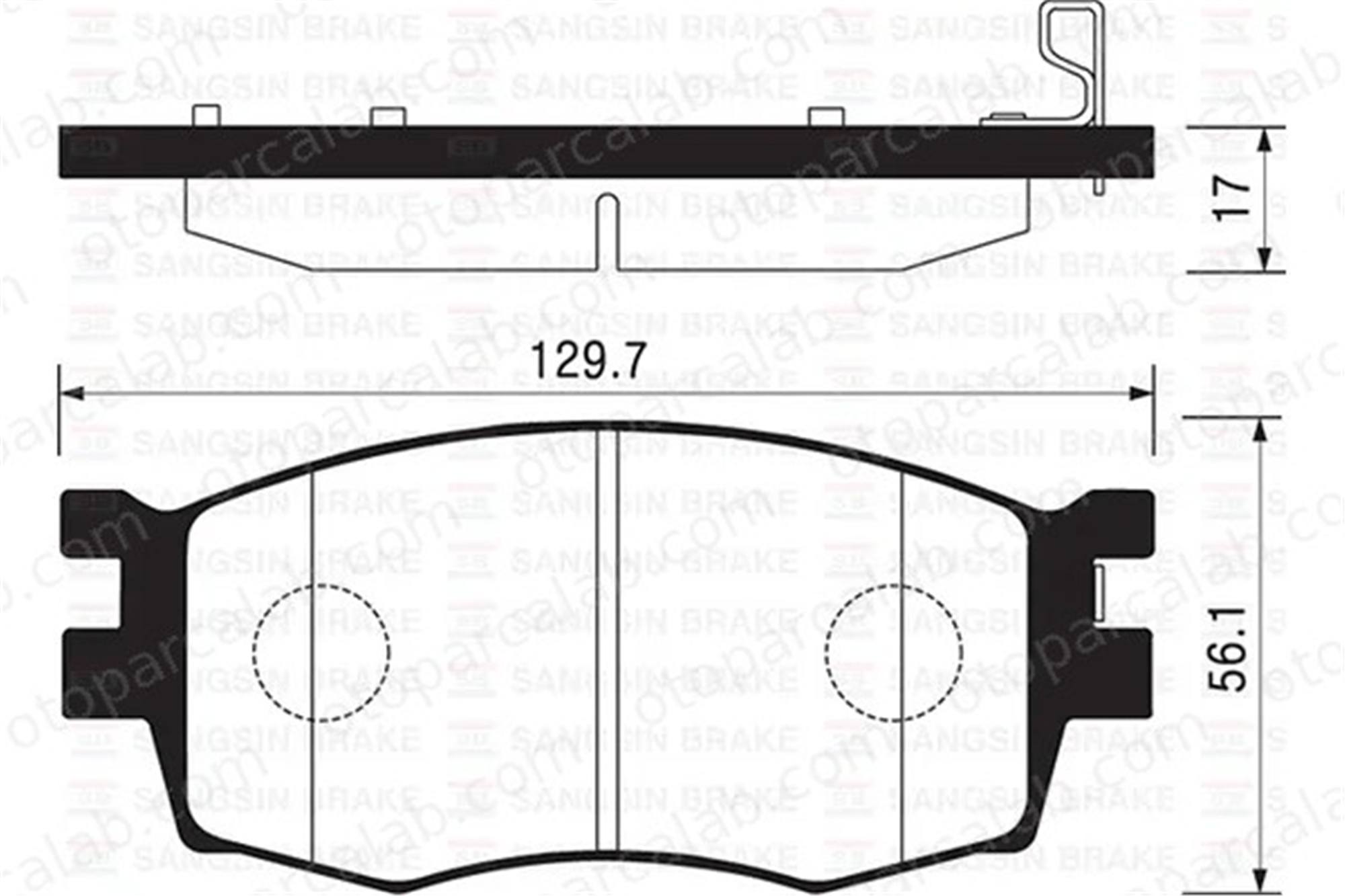 SANGSIN SP1186 Fren Disk Balata Ön HYUNDAI i20 I KIA RIO II 581011GE00 3500316U8510BJ