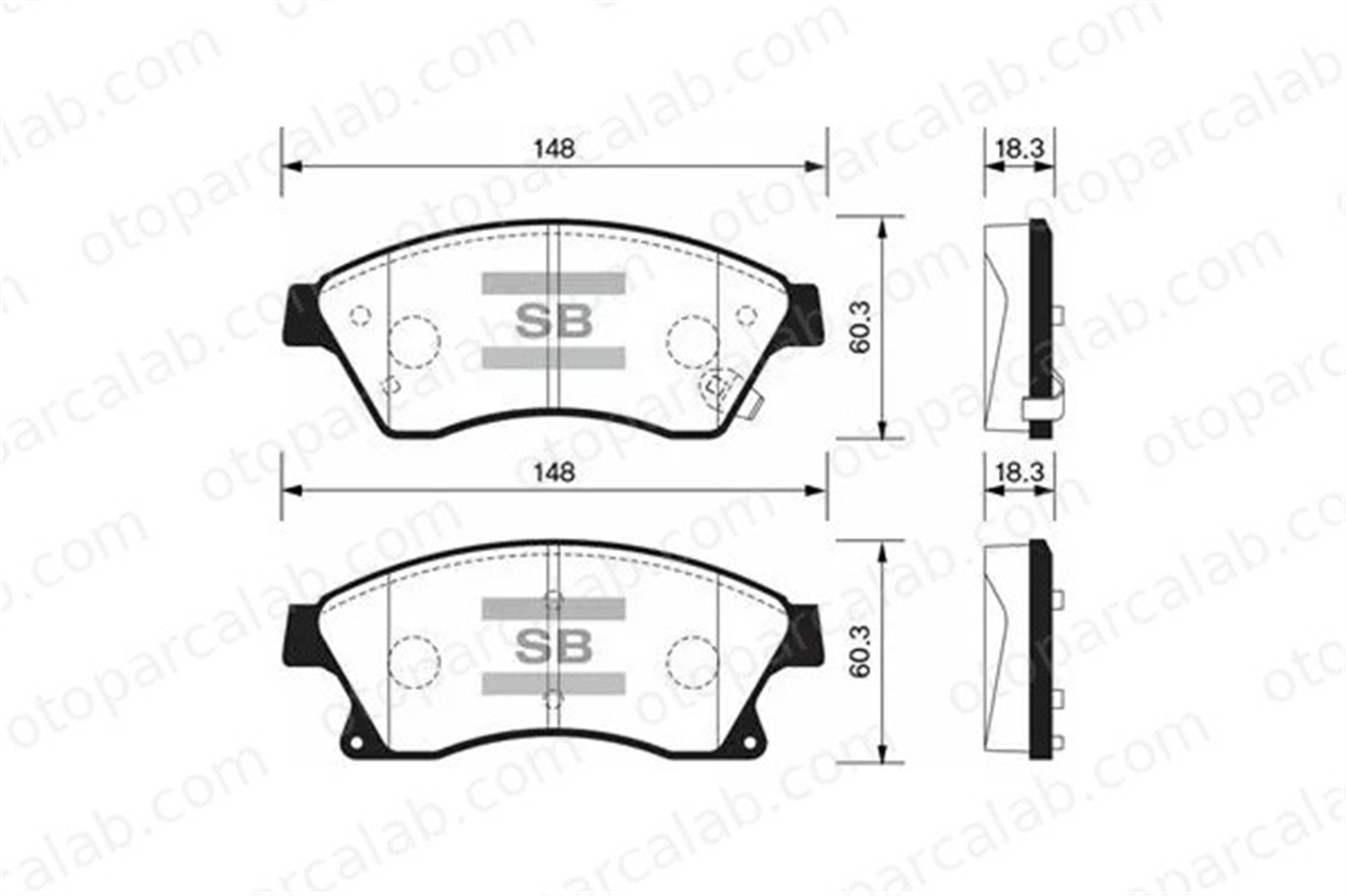 SANGSIN SP1362 Fren Disk Balata Ön OPEL ASTRA J ASTRA J Sports Tourer 1605169 13301207