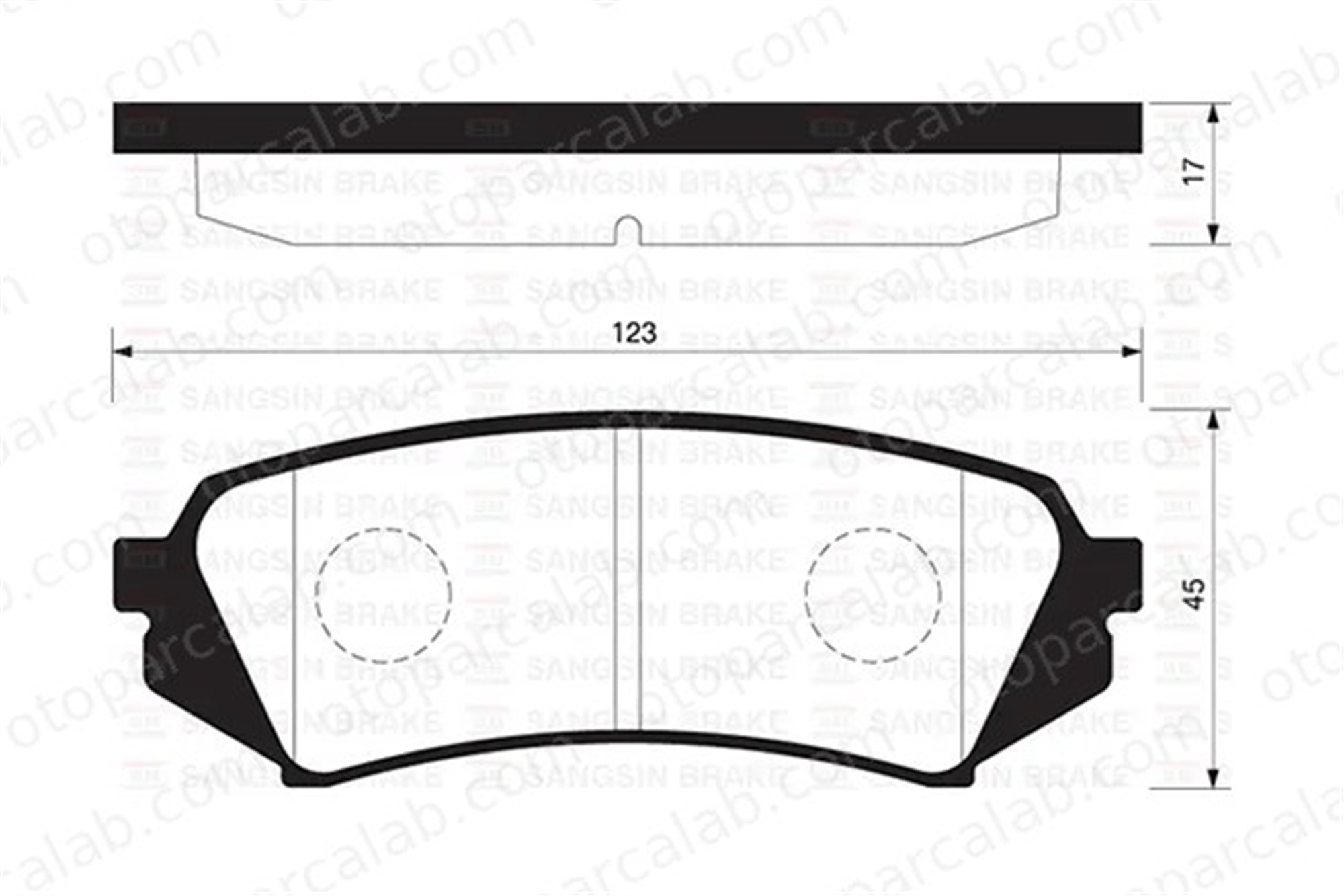 SANGSIN SP1380 Fren Disk Balata Arka TOYOTA LAND CRUISER 100 LEXUS LX 446660070 446660030