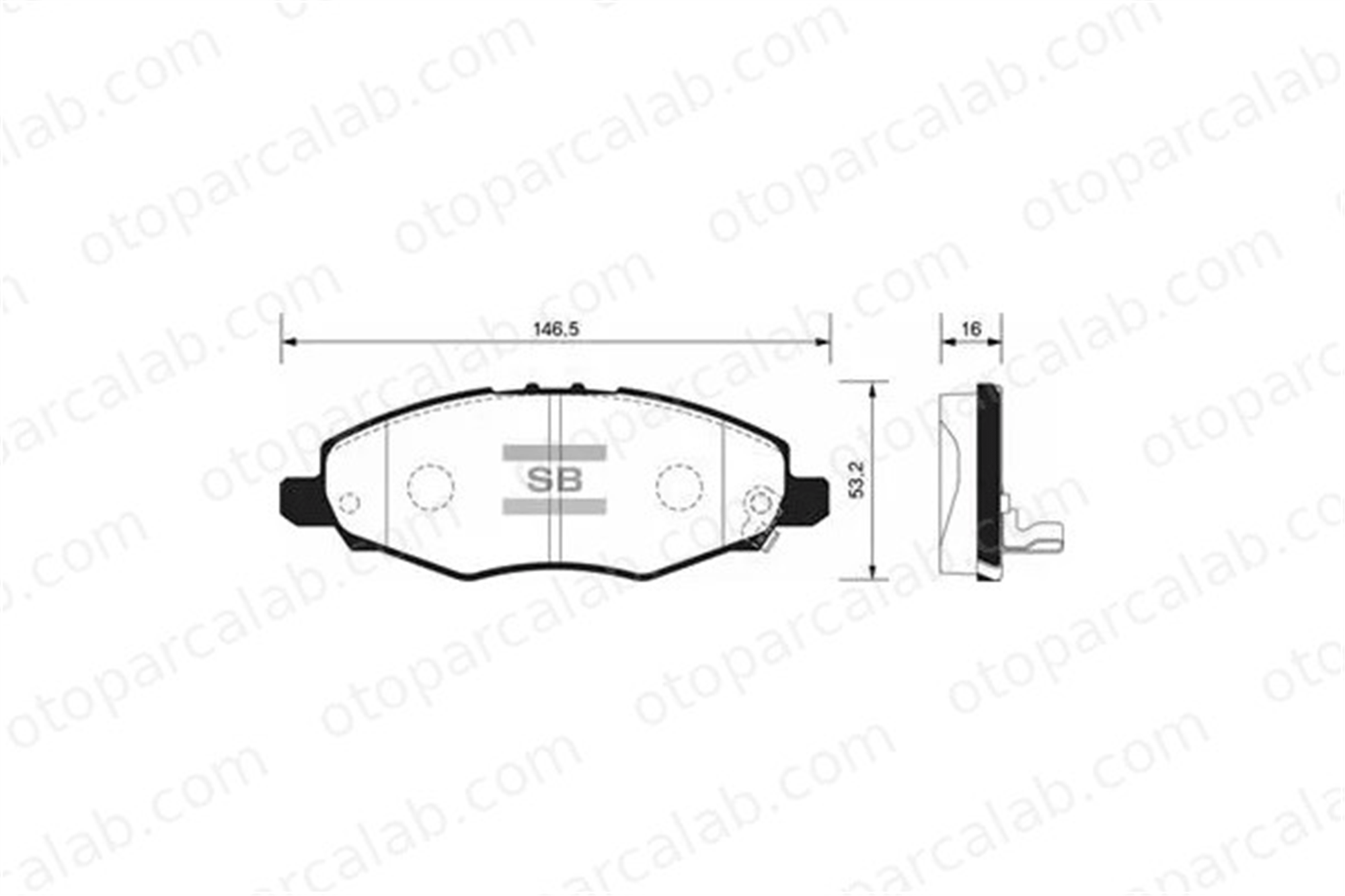SANGSIN SP1412 Fren Disk Balata Ön TOYOTA HILUX VII Pick-up 44650K130 44650K040