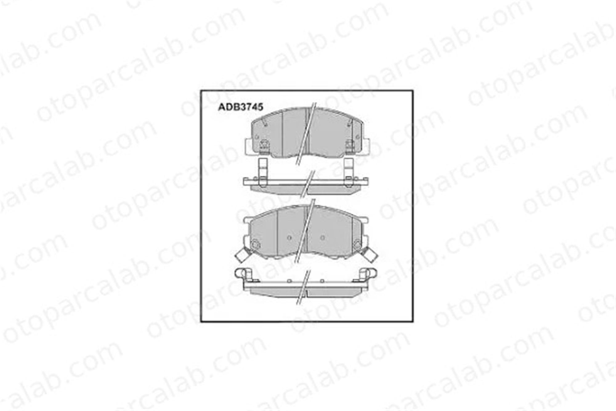SANGSIN SP1433 Fren Disk Balata Ön TOYOTA PREVIA I 446528380 446528350