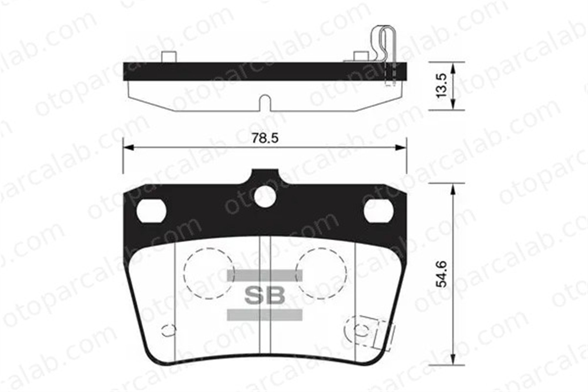 SANGSIN SP1457 Fren Disk Balata Arka TOYOTA RAV 4 II 446642030 T113502080
