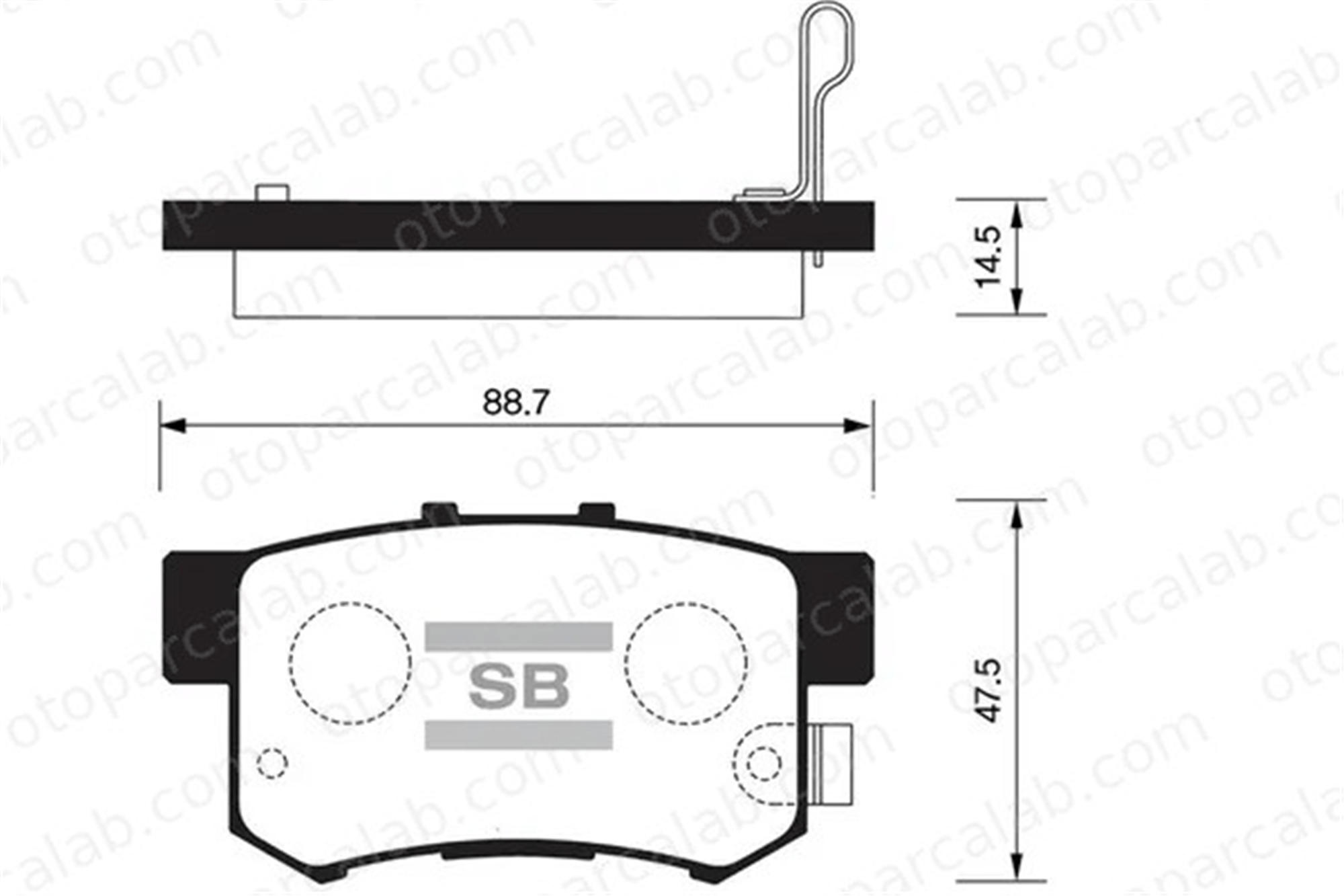 SANGSIN SP1486 Fren Disk Balata Ön SUBARU IMPREZA Station wagon IMPREZA Hatchback 26296FA100 26296AE120