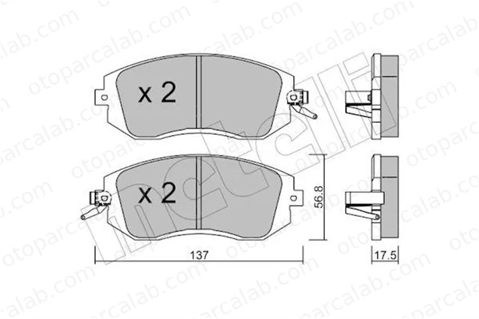 SANGSIN SP1553 Fren Disk Balata Ön SUBARU FORESTER LEGACY V Station wagon SU00304090 26296AJ02A