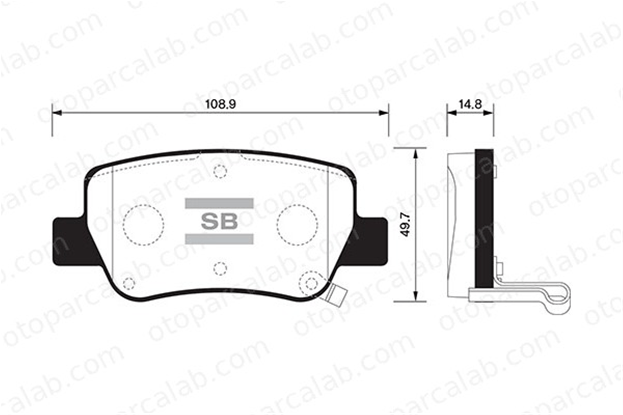 SANGSIN SP1578 Fren Disk Balata Arka TOYOTA AVENSIS Sedan AVENSIS Station wagon 446605040 04466-05040