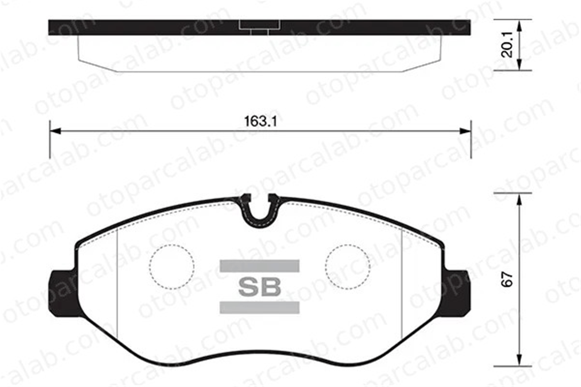 SANGSIN SP1622 Fren Disk Balata Ön MERCEDES-BENZ SPRINTER 3,5-t Panelvan/Van SPRINTER 3,5-t Platform şasi A0044208320 44206720