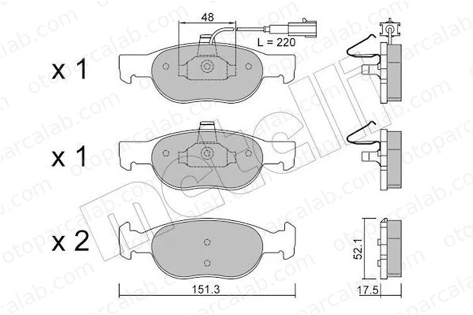 SANGSIN SP1740 Fren Disk Balata Ön FIAT BRAVO I BRAVA 77362084 9947629
