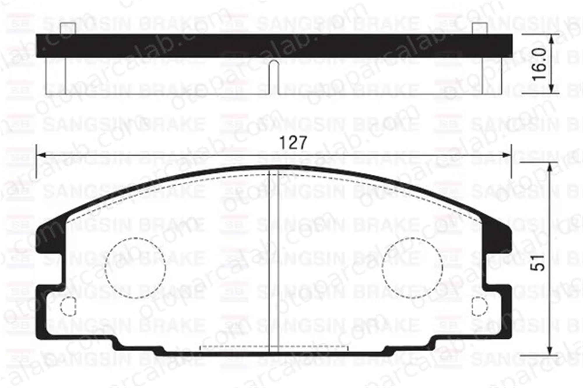 SANGSIN SP2010 Fren Disk Balata Ön OPEL CAMPO ISUZU CAMPO 8970494291 90541257