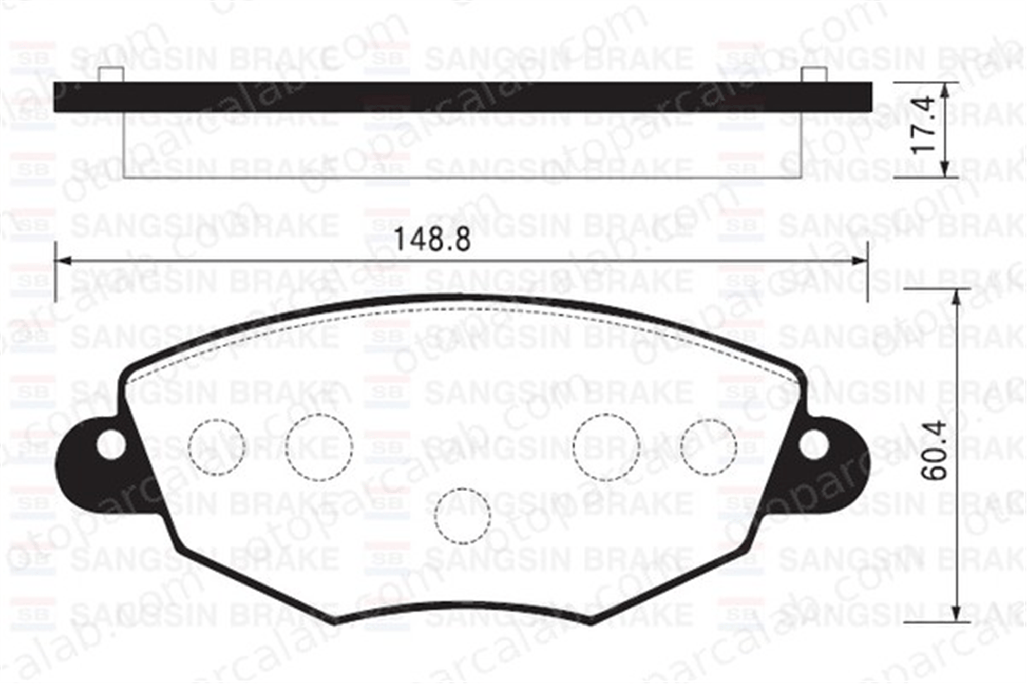 SANGSIN SP2030 Fren Disk Balata Ön FORD MONDEO III MONDEO III Sedan ME1S7J2K021AC 1S712K021AC