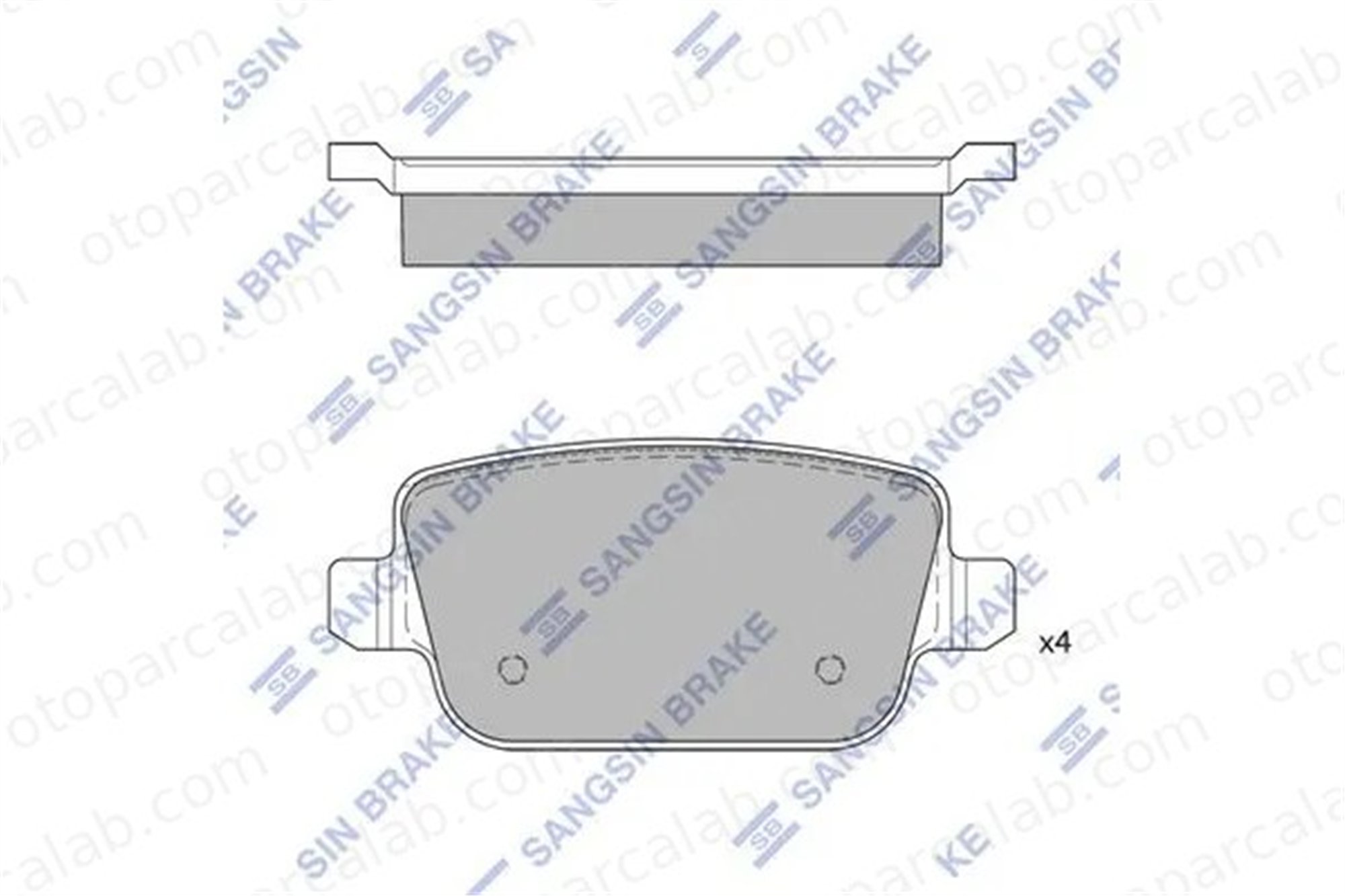 SANGSIN SP2101-R Fren Disk Balata Arka FORD MONDEO IV MONDEO IV Turnier 1477803 1459408