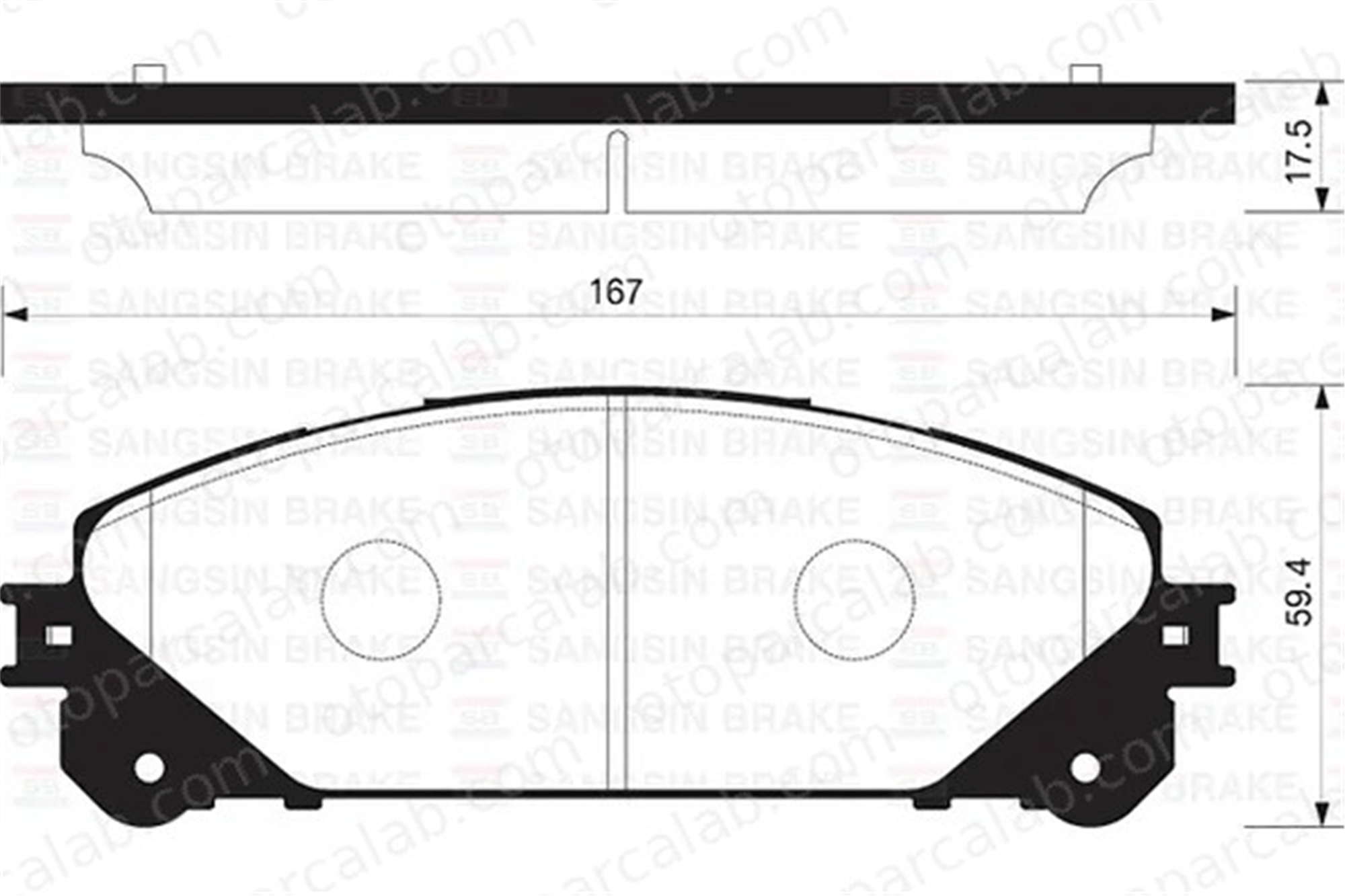 SANGSIN SP2137 Fren Disk Balata Ön TOYOTA RAV 4 V LEXUS RX 446548150 44650E01
