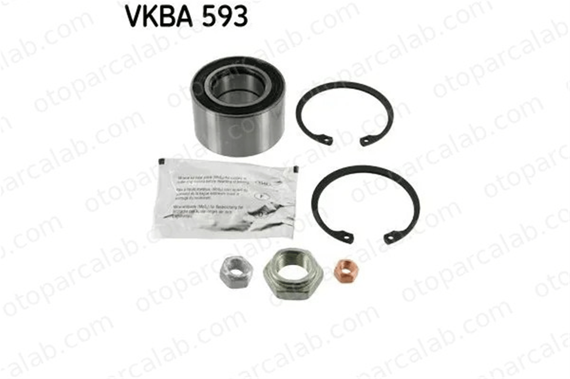 SKF VKBA 593 Teker Rulmanı Ön Sağ veya Sol VW SCIROCCO GOLF I 171498625 171498625A