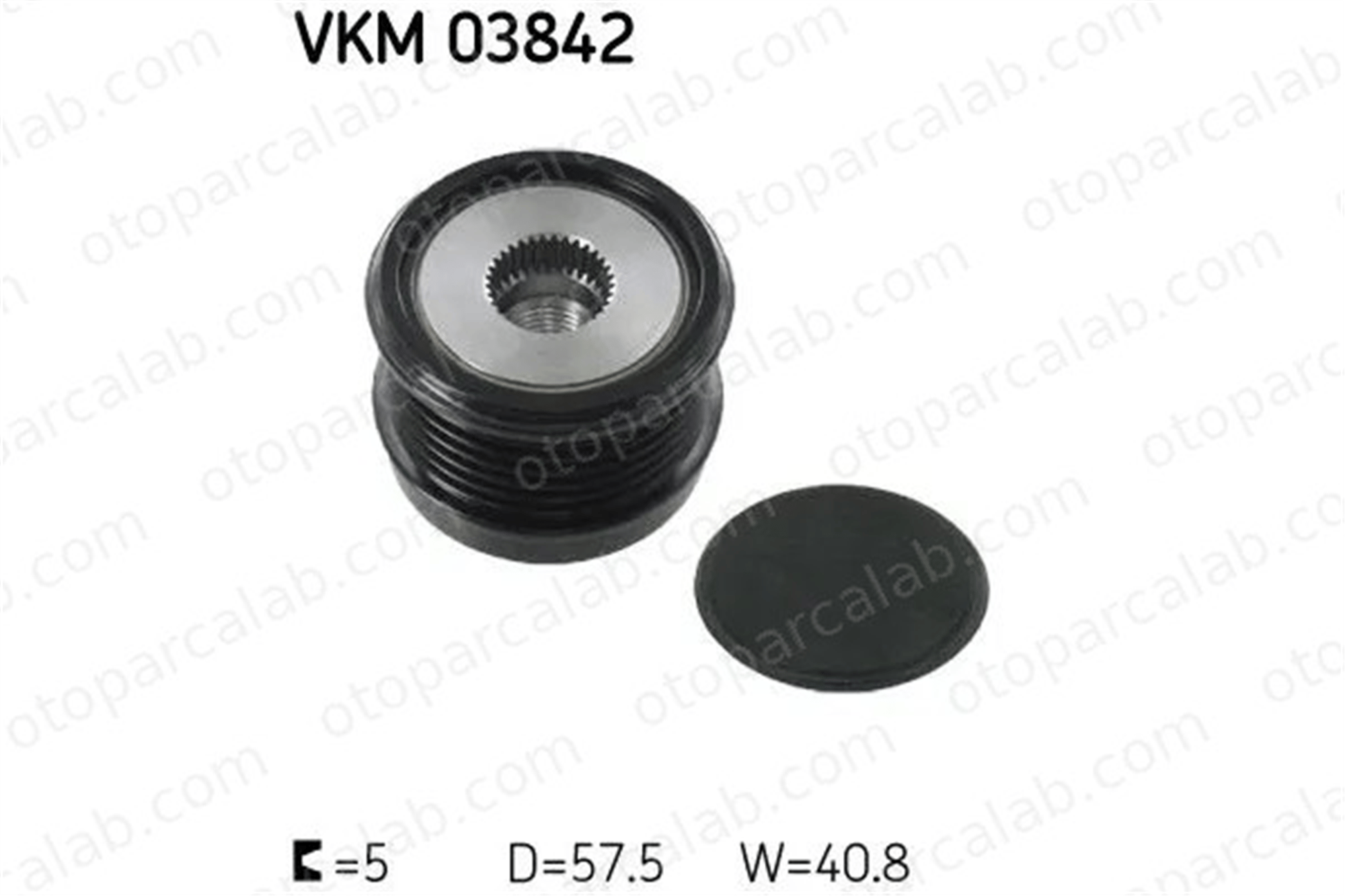 SKF VKM 03842 Alternatör Kasnağı MERCEDES-BENZ E-SERISI C-SERISI A2741550215 A2741550315