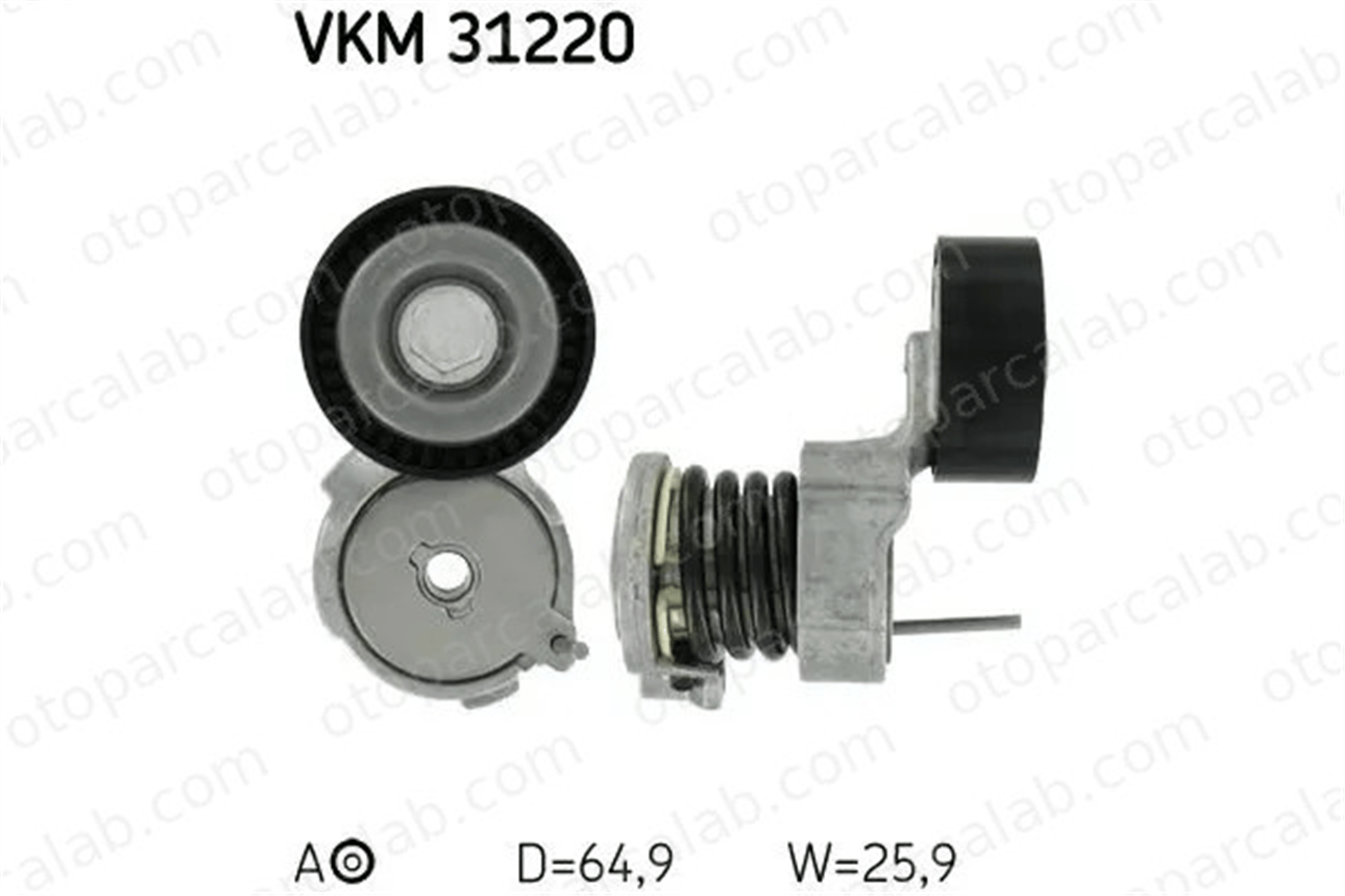 SKF VKM 31220 Vantilatör Kayış Gergi Rulmanı VW POLO SEAT IBIZA III 3E903133 03E903133