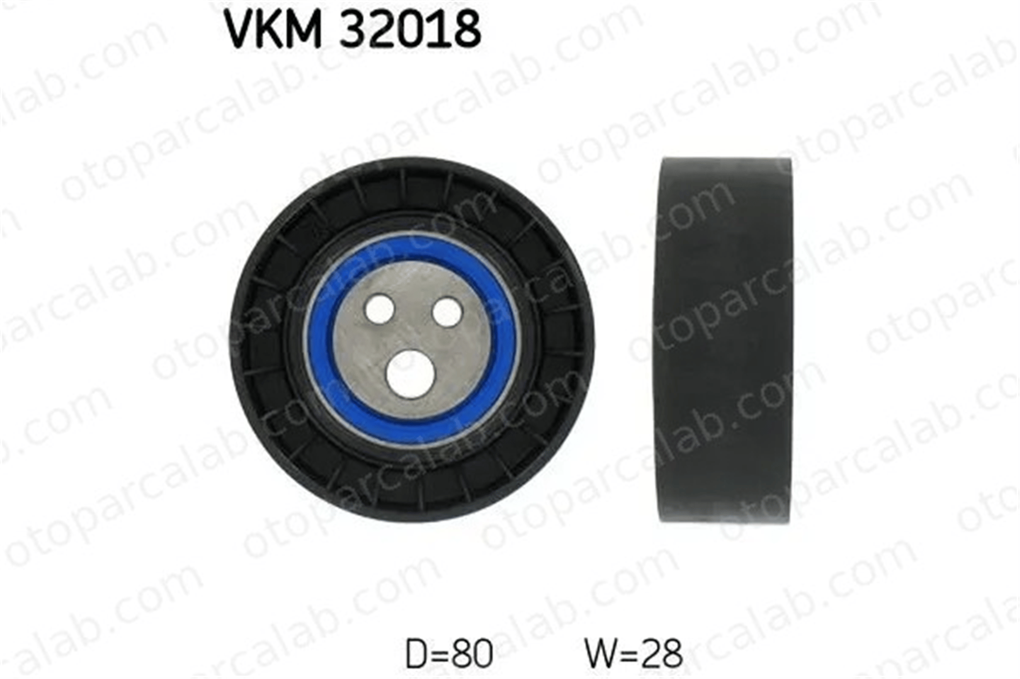 SKF VKM 32018 Vantilatör Kayış Gergi Rulmanı ALFA ROMEO 156 156 Sportwagon 46469587 60813774