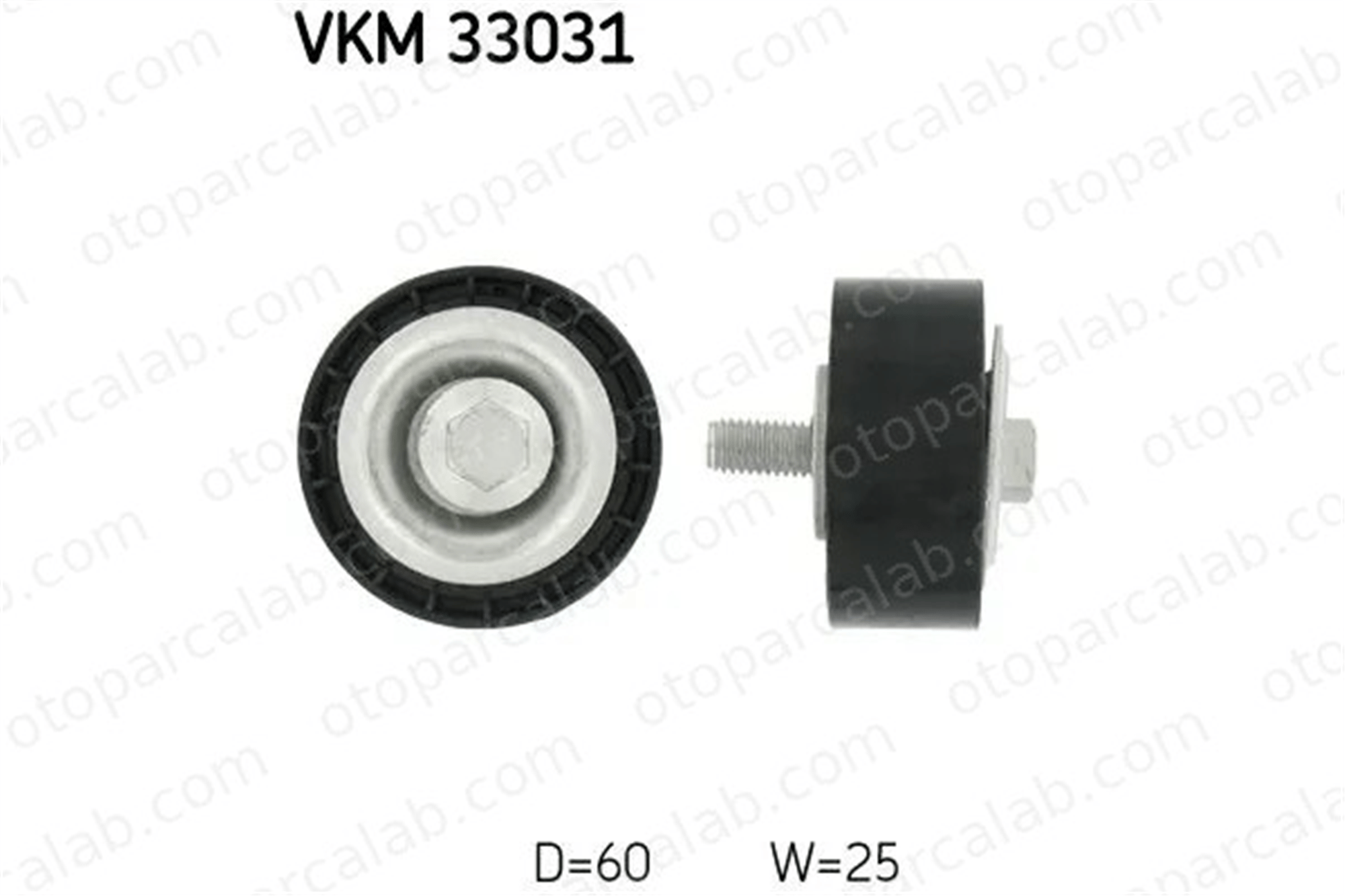 SKF VKM 33031 Vantilatör Kayış Gergi Rulmanı CITROËN BERLINGO / BERLINGO FIRST Kasa/büyük limuzin BERLINGO / BERLINGO FIRST MPV 575173 1613837880