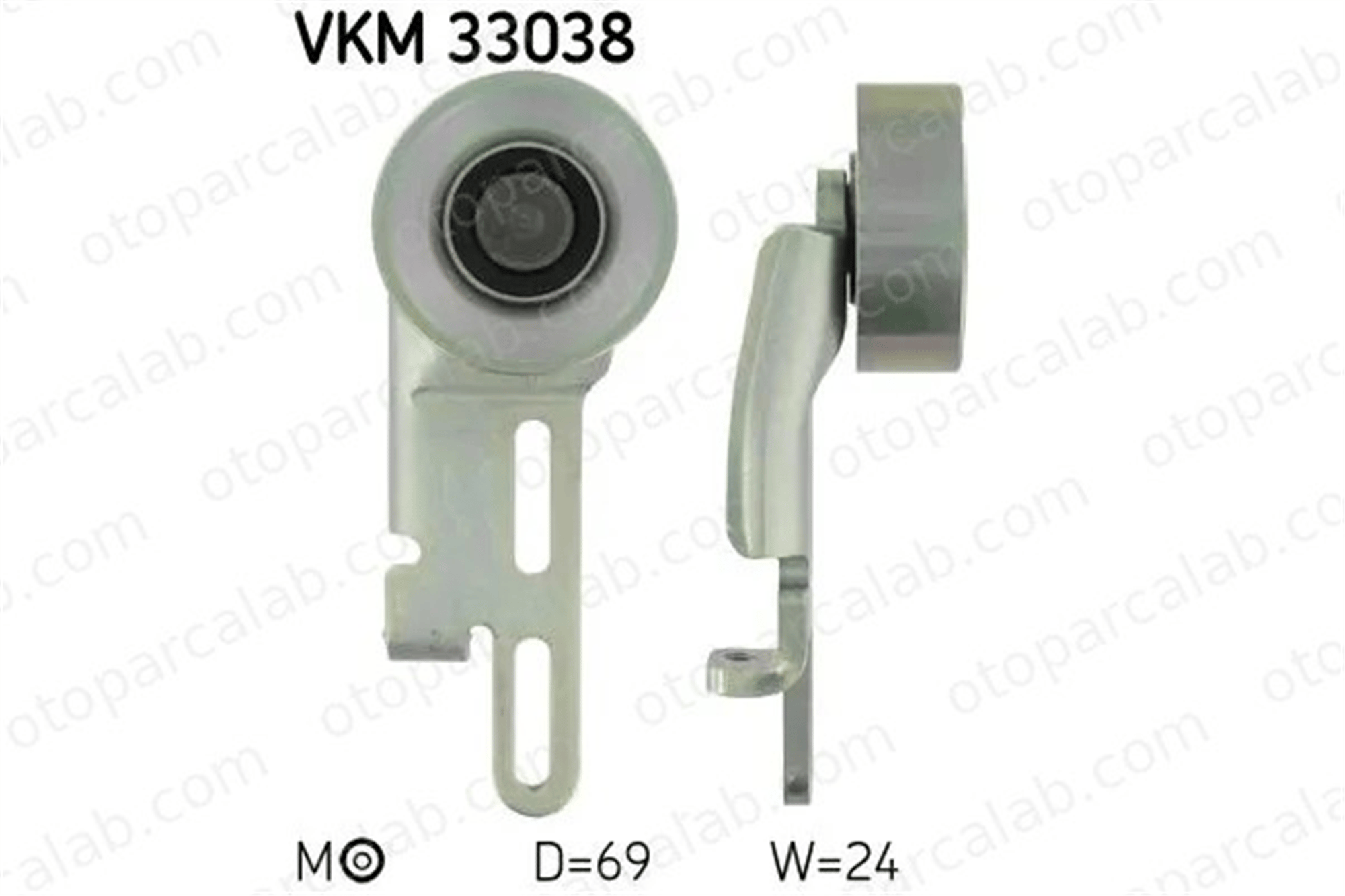 SKF VKM 33038 Vantilatör Kayış Gergi Rulmanı CITROËN SAXO PEUGEOT 106 II 6453Y1