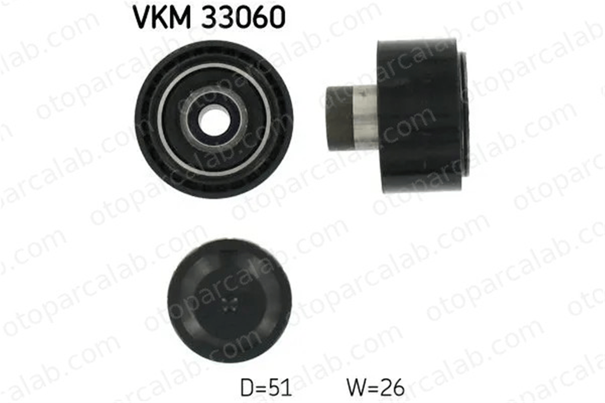 SKF VKM 33060 Vantilatör Kayış Gergi Rulmanı CITROËN BERLINGO / BERLINGO FIRST Kasa/büyük limuzin BERLINGO / BERLINGO FIRST MPV 575190 96410042