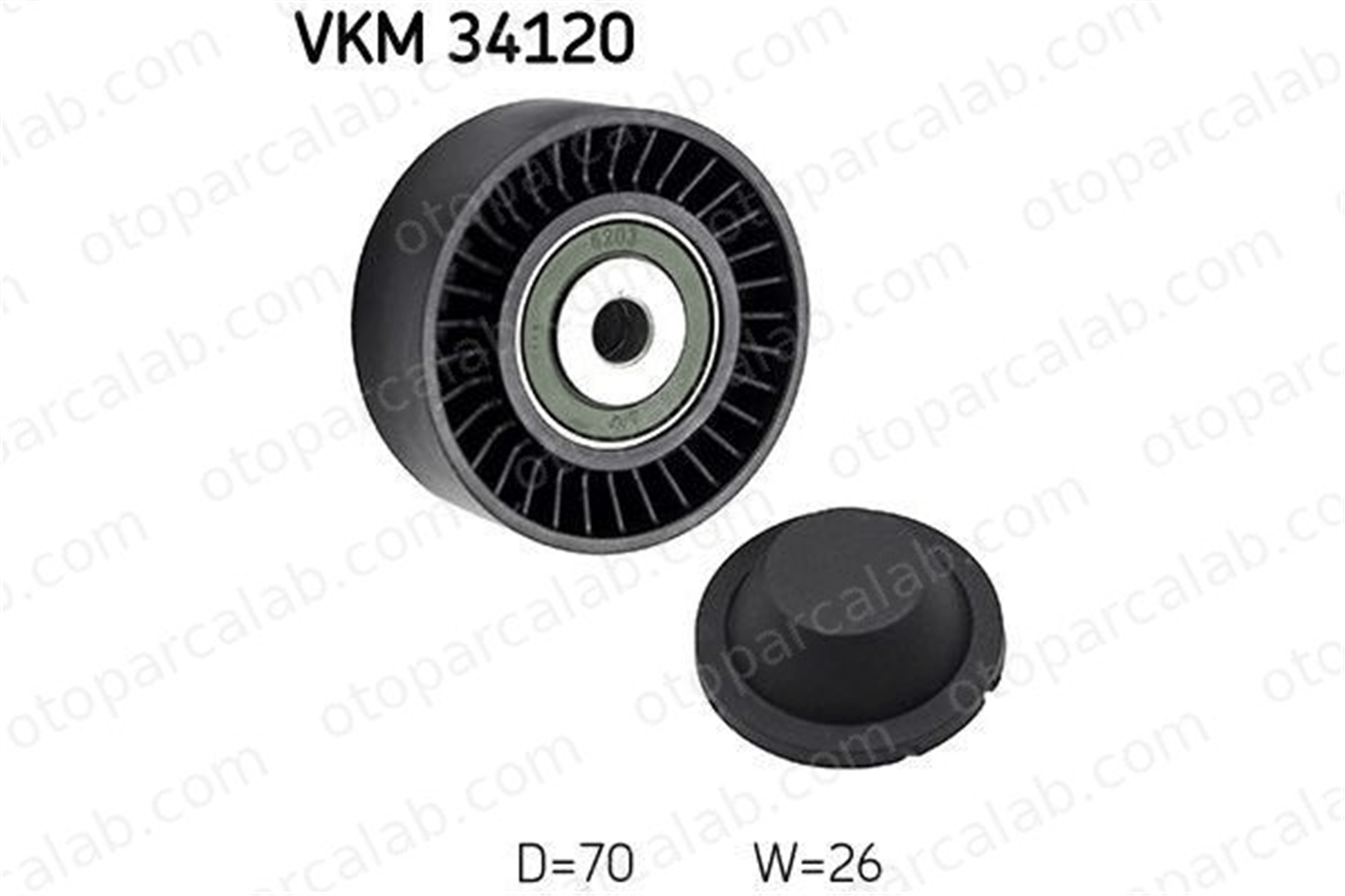 SKF VKM 34120 Vantilatör Kayış Gergi Rulmanı JAGUAR XF I LAND ROVER FREELANDER 2 6G9Q19A216AA 1427973