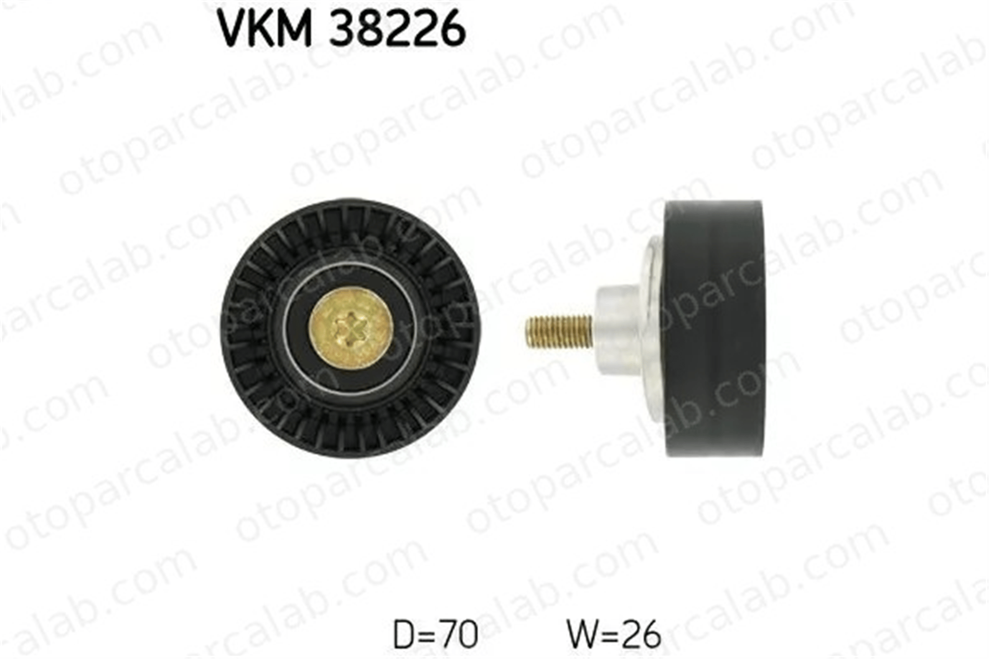 SKF VKM 38226 Vantilatör Kayış Gergi Rulmanı BMW 3 3 Coupe VKM38226 11281435594