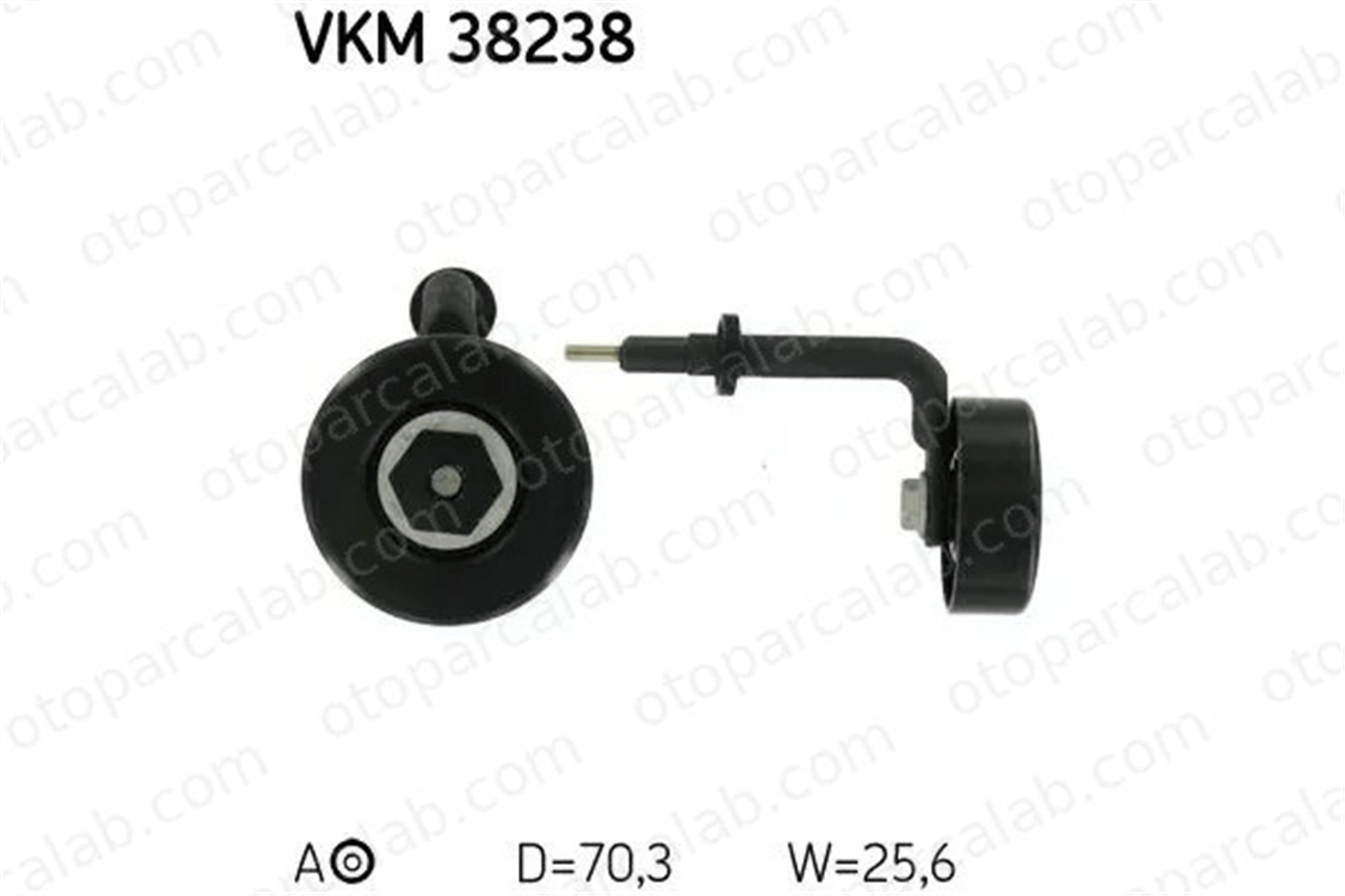 SKF VKM 38238 Vantilatör Kayış Gergi Rulmanı BMW 5 5 Touring 11282248483 11282354131
