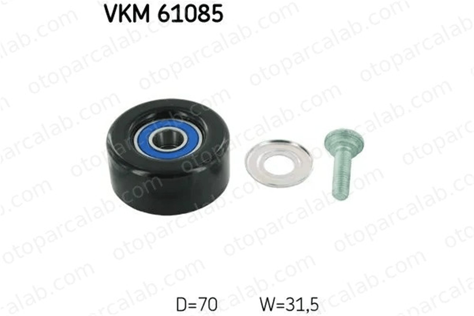 SKF VKM 61085 Vantilatör Kayış Gergi Rulmanı TOYOTA AVENSIS AVENSIS Station wagon 1662028010 1662028090(Screw)