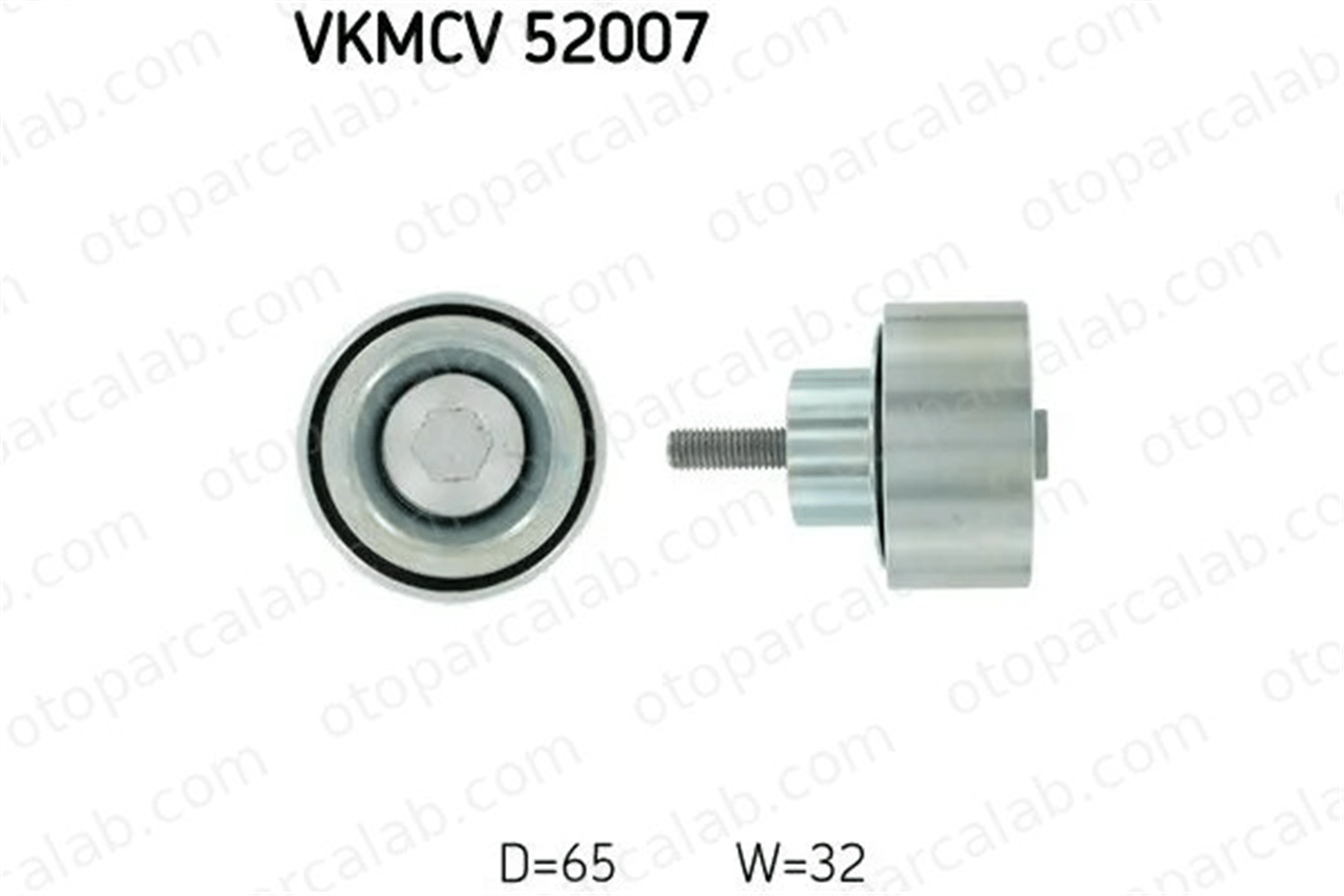 SKF VKMCV 52007 Vantilatör Kayış Gergi Rulmanı IVECO STRALIS II EUROCARGO V 1399613 1702526