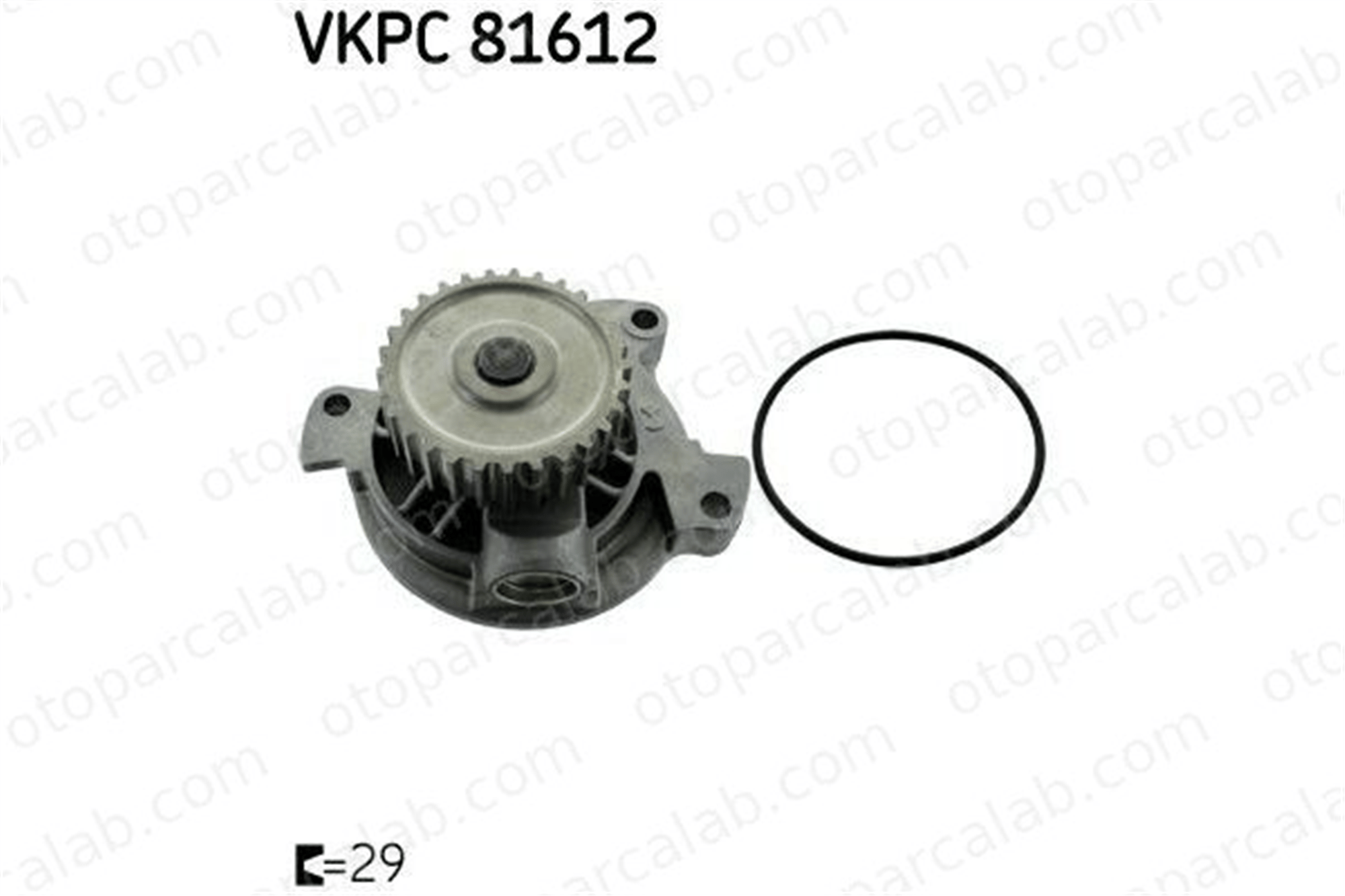SKF VKPC 81612 Devirdaim Su Pompası AUDI COUPE B3 80 B4 Avant 54121004 054 121 004