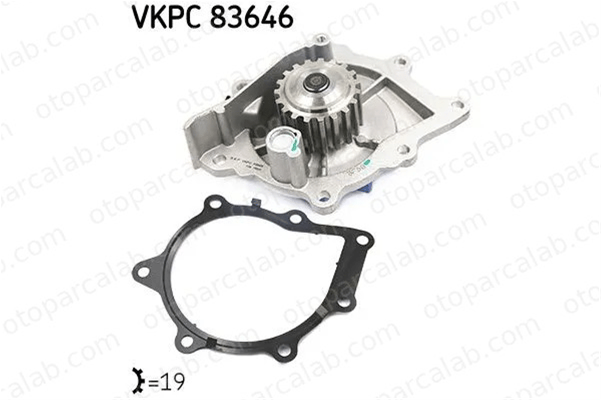 SKF VKPC 83646 Devirdaim Su Pompası CITROËN JUMPER Panelvan/Van JUMPER Platform şasi LR011694 C2S51449