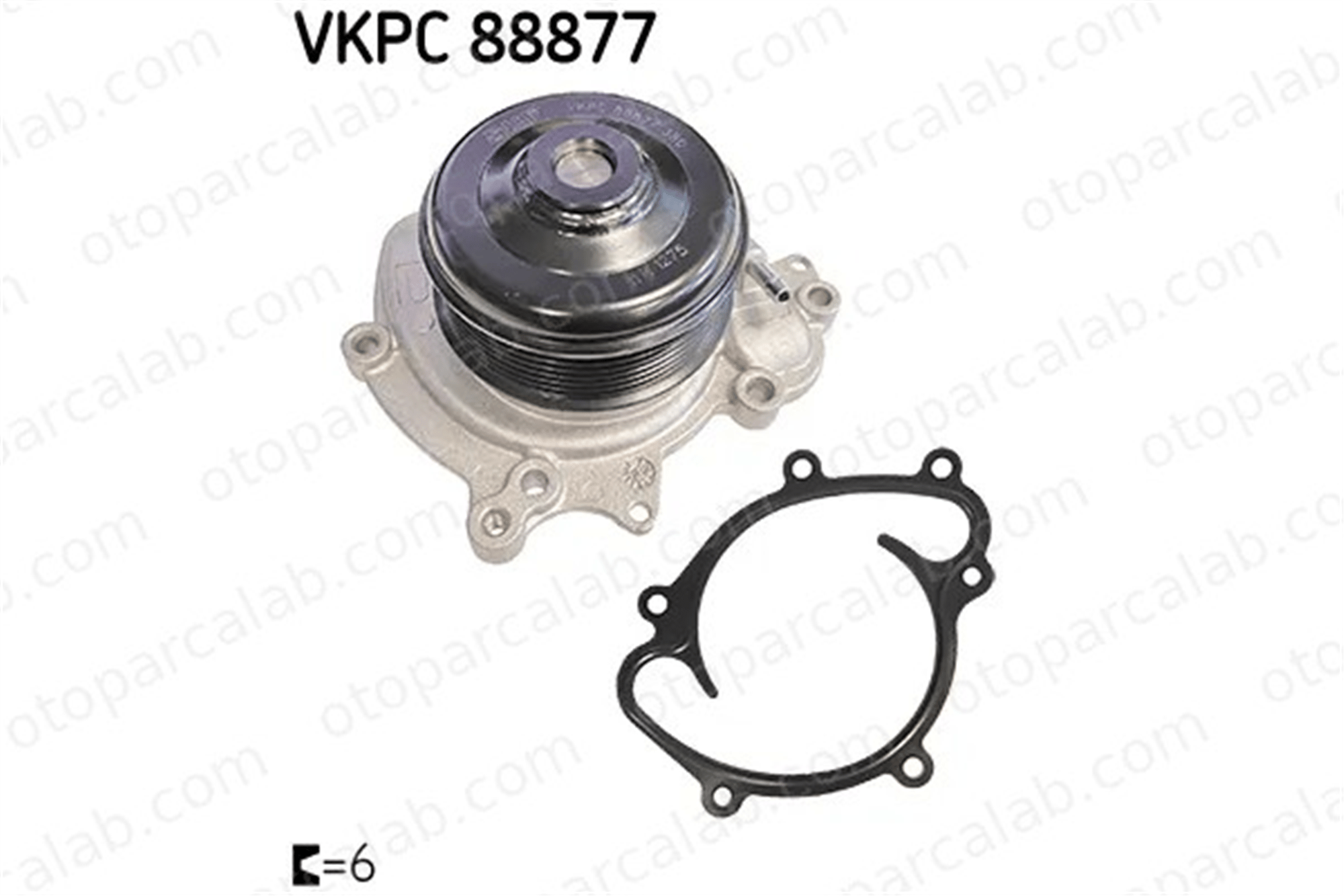 SKF VKPC 88877 Devirdaim Su Pompası MERCEDES-BENZ E-SERISI E-SERISI T-Model A6422002001 A6422002101