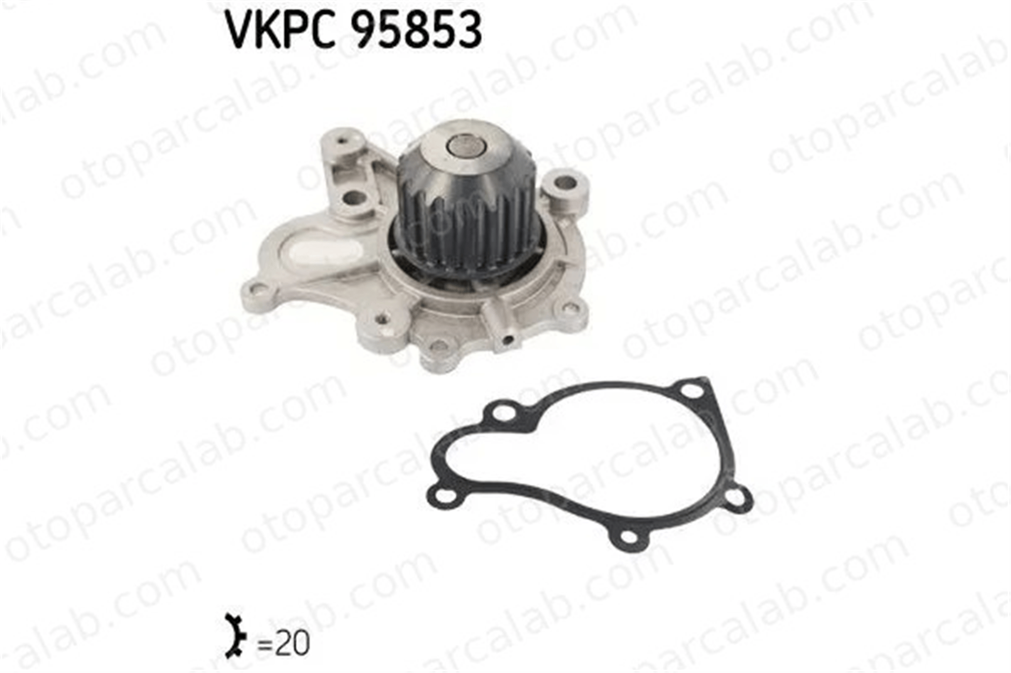 SKF VKPC 95853 Devirdaim Su Pompası HYUNDAI TUCSON SANTA FÉ I 2510027000