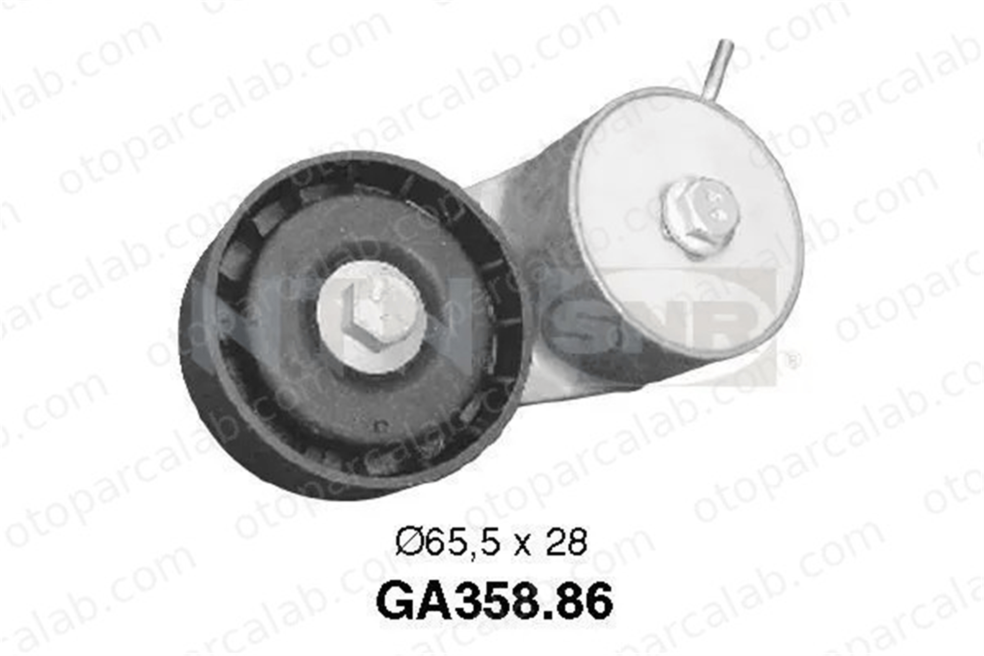 SNR GA358.86 Vantilatör Kayış Gergi Rulmanı RENAULT CLIO II KANGOO 7700274218 7700869684