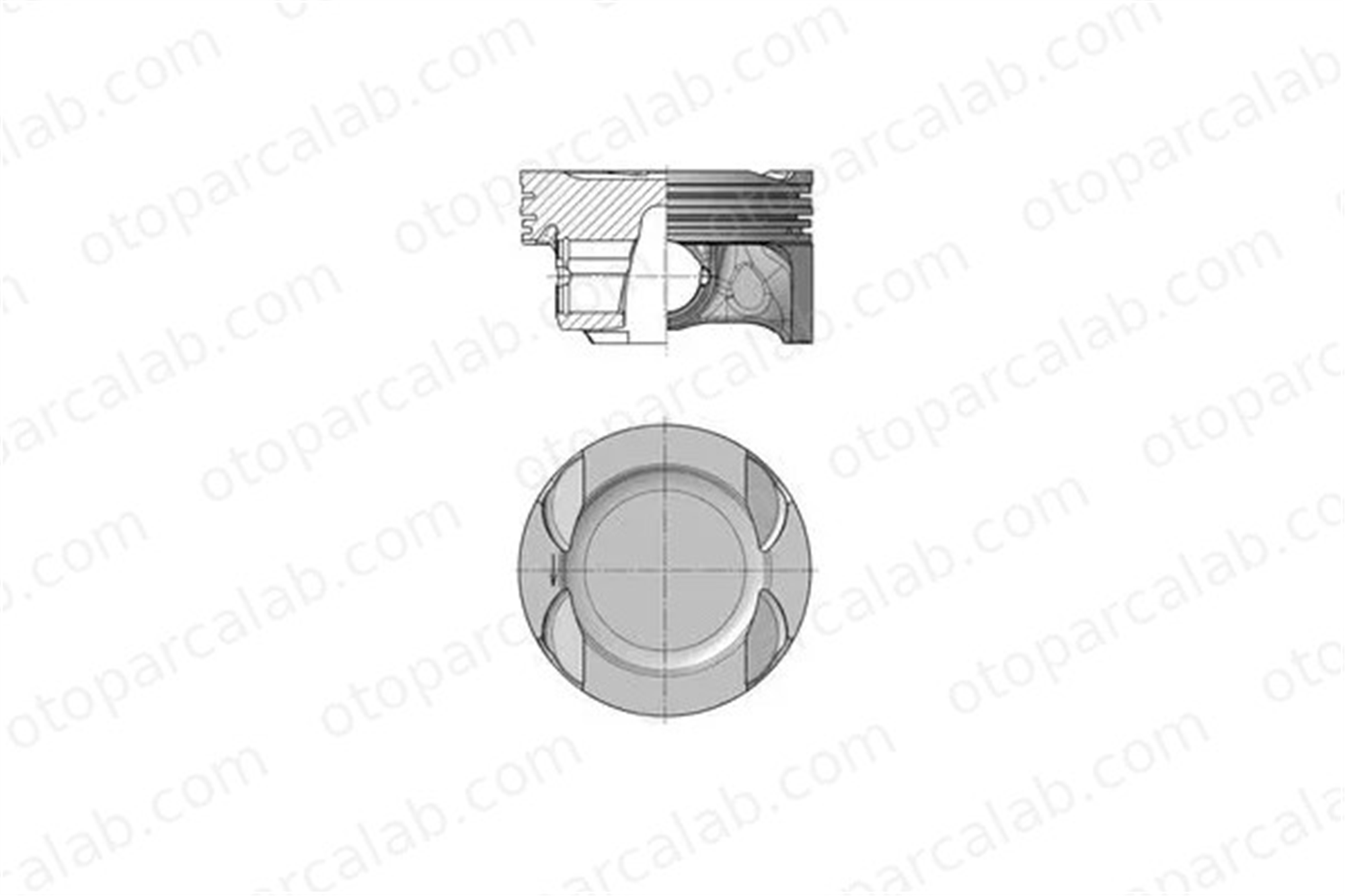 SONNE 095KR01800 Piston (STD) BMW 6 Cabrio 5 Gran Turismo 11257576475 11257613626