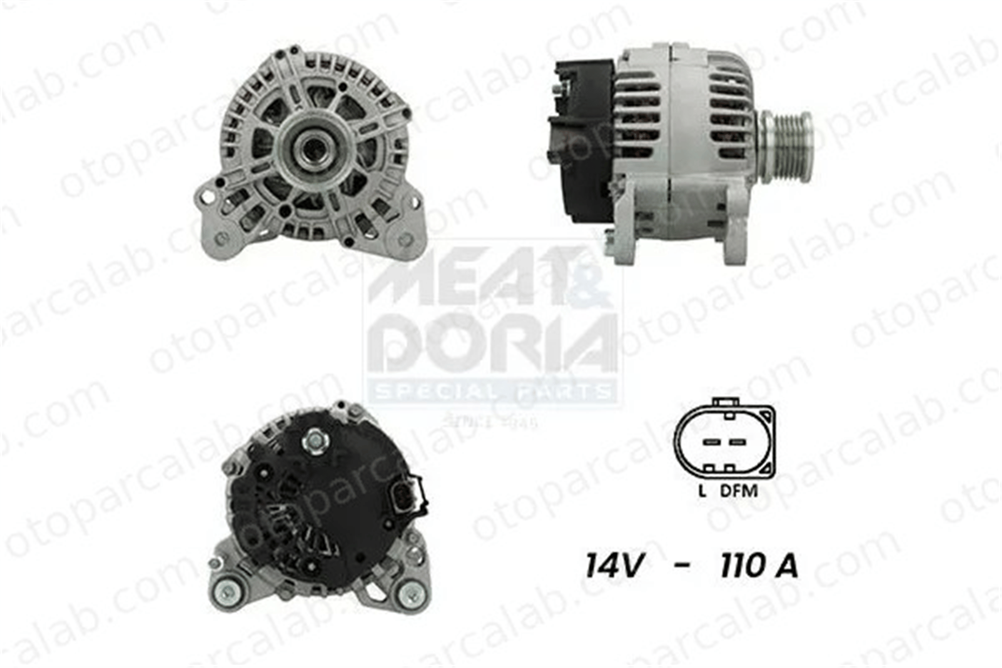 SPAGO ALT1026 Alternatör VW TRANSPORTER T5 Minibüs/Otobüs TRANSPORTER T5 Platform şasi 3L903024A 3L903024R