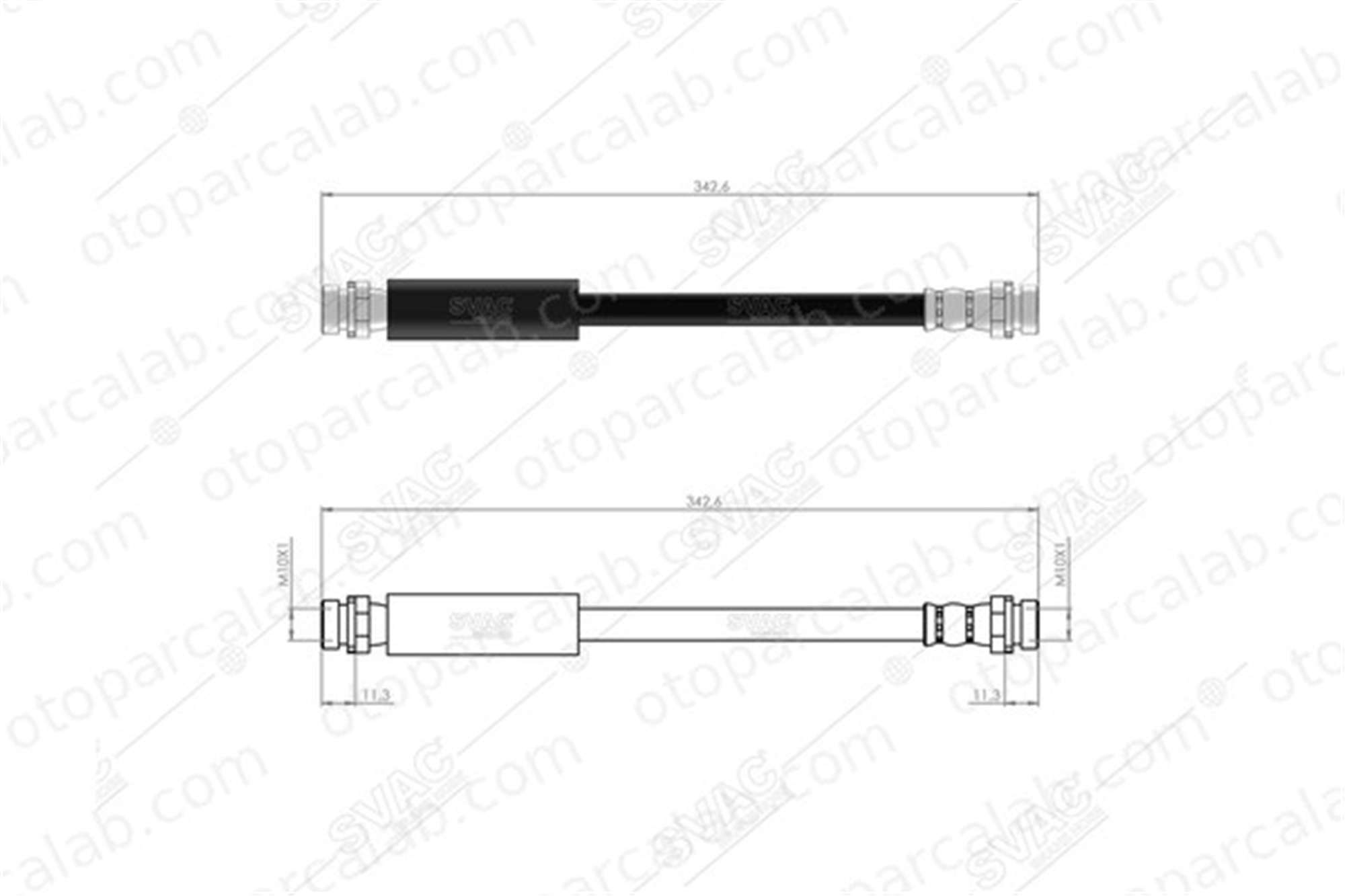 SVAC 20-0150 Fren Hortumu Arka Sağ veya Sol FORD FUSION 1213135 1207358