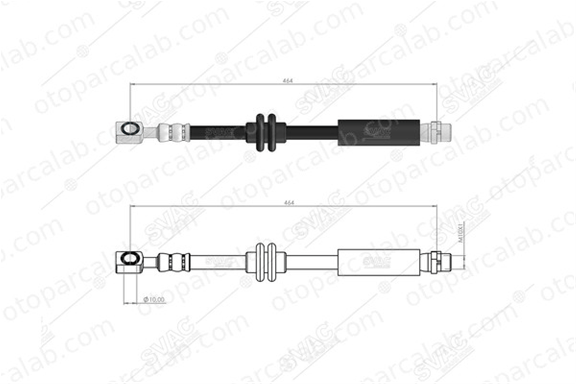 SVAC 30-0153 Fren Hortumu Ön Sağ veya Sol OPEL INSIGNIA A INSIGNIA A Sedan 562182 13286610