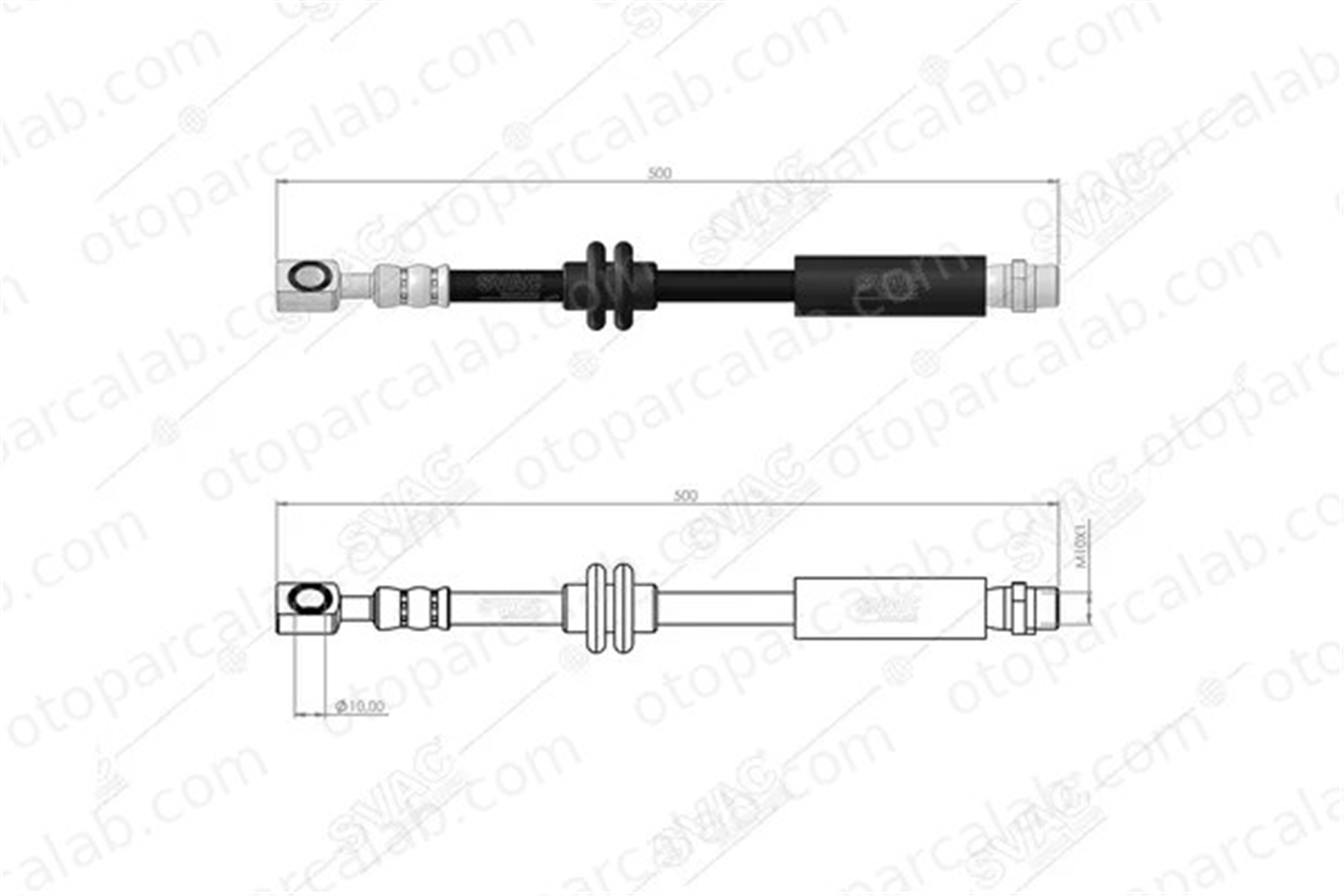 SVAC 30-0166 Fren Hortumu Ön Sağ veya Sol MINI MINI MINI COUNTRYMAN 562517 95083146