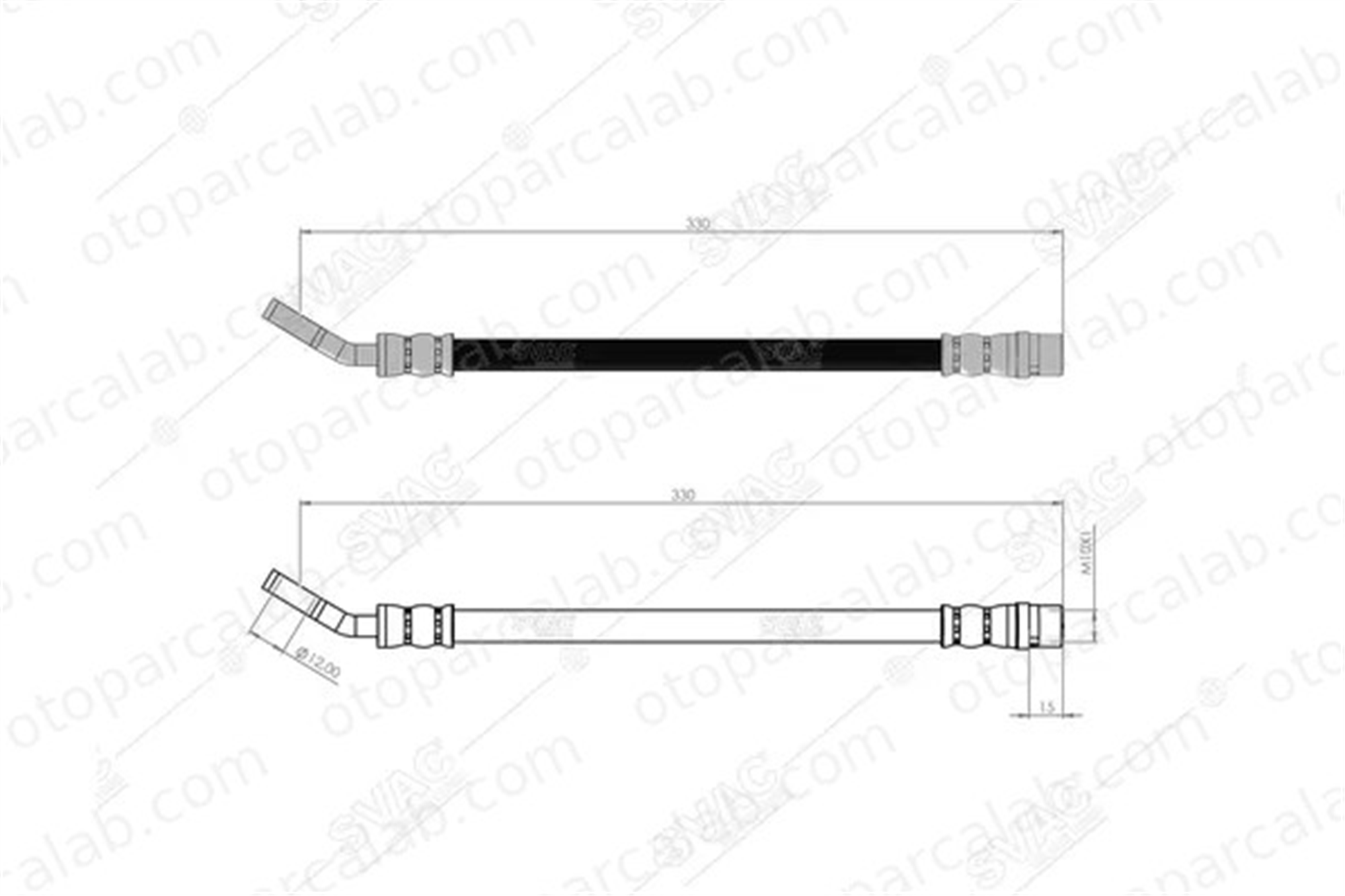SVAC 30-0192 Fren Hortumu Arka Sağ veya Sol OPEL VECTRA C VECTRA C GTS 5562204 24436542