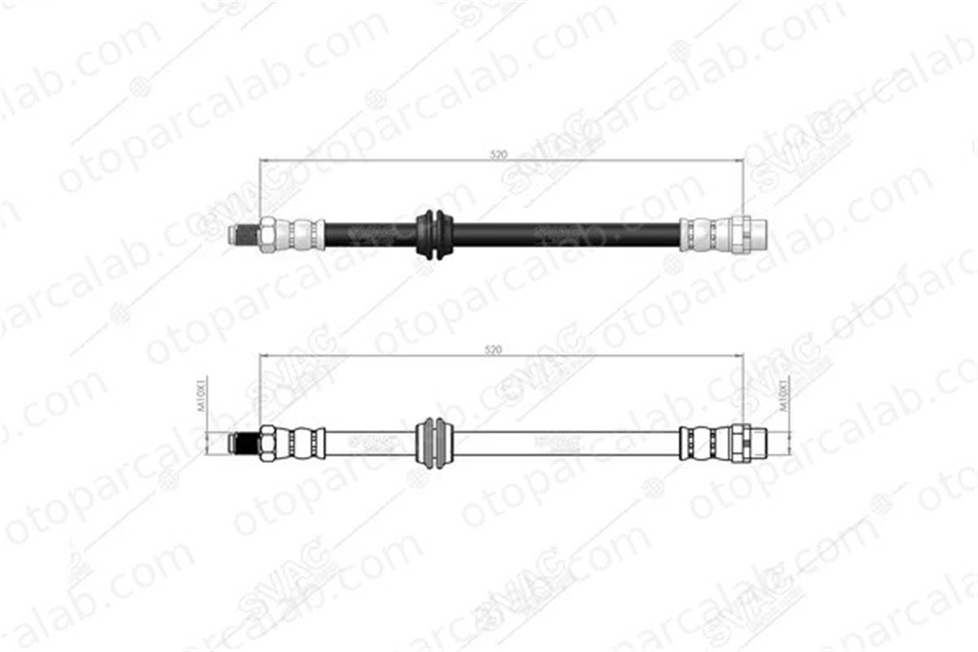 SVAC 40-0118 Fren Hortumu Ön Sağ veya Sol MINI MINI COUNTRYMAN MINI PACEMAN 34309804831