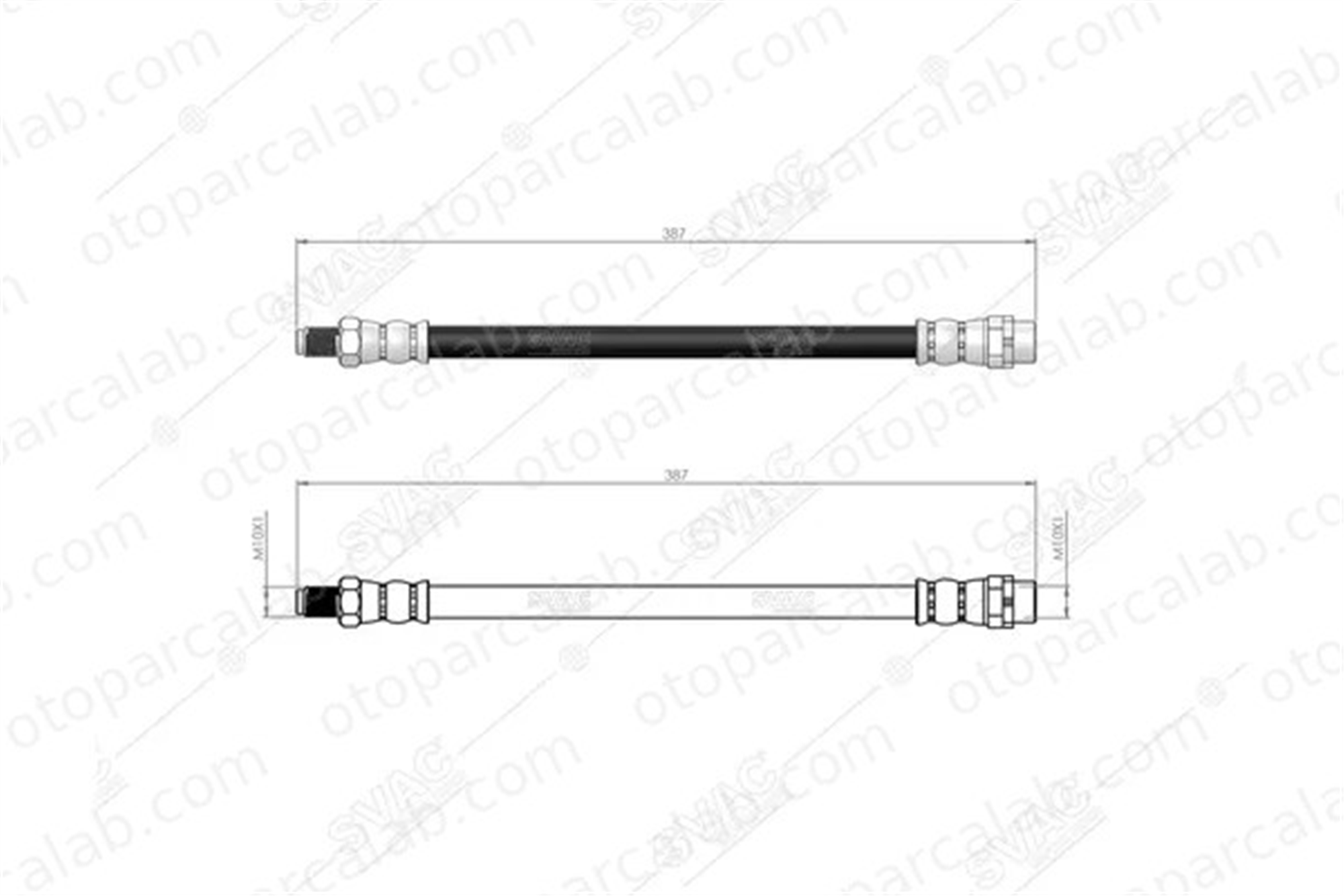 SVAC 40-0119 Fren Hortumu Arka Sağ veya Sol MINI MINI COUNTRYMAN MINI PACEMAN 34309804832