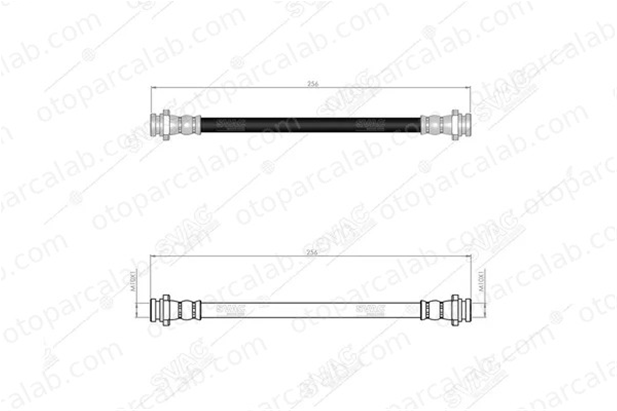 SVAC 75-0117 Fren Hortumu Arka Sağ veya Sol SUZUKI GRAND VITARA I GRAND VITARA I Açık arazi aracı 5156065D00 5156067D00