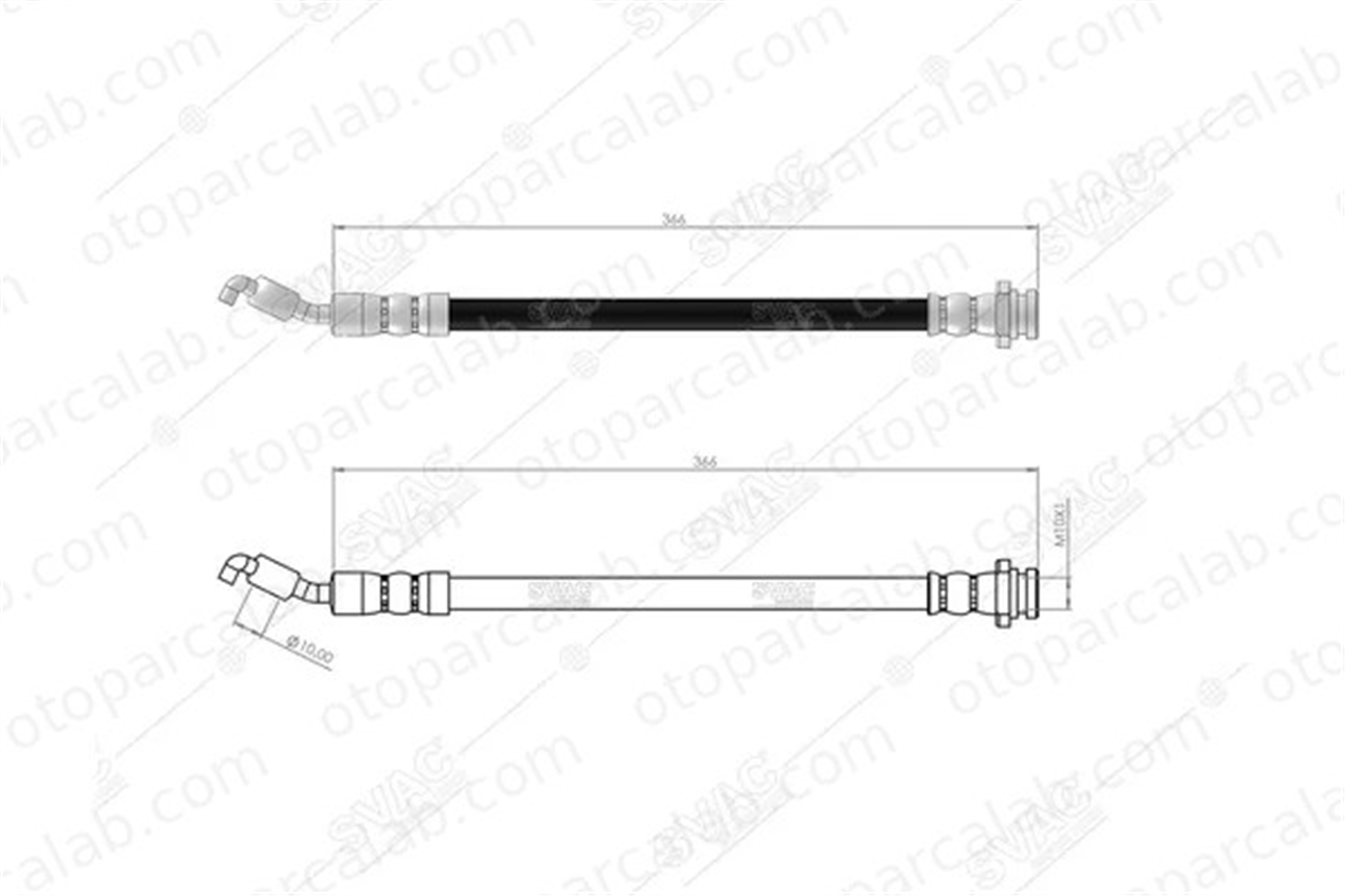 SVAC 75-0121 Fren Hortumu Arka Sol SUZUKI GRAND VITARA II 5158077K00 5158077K00000