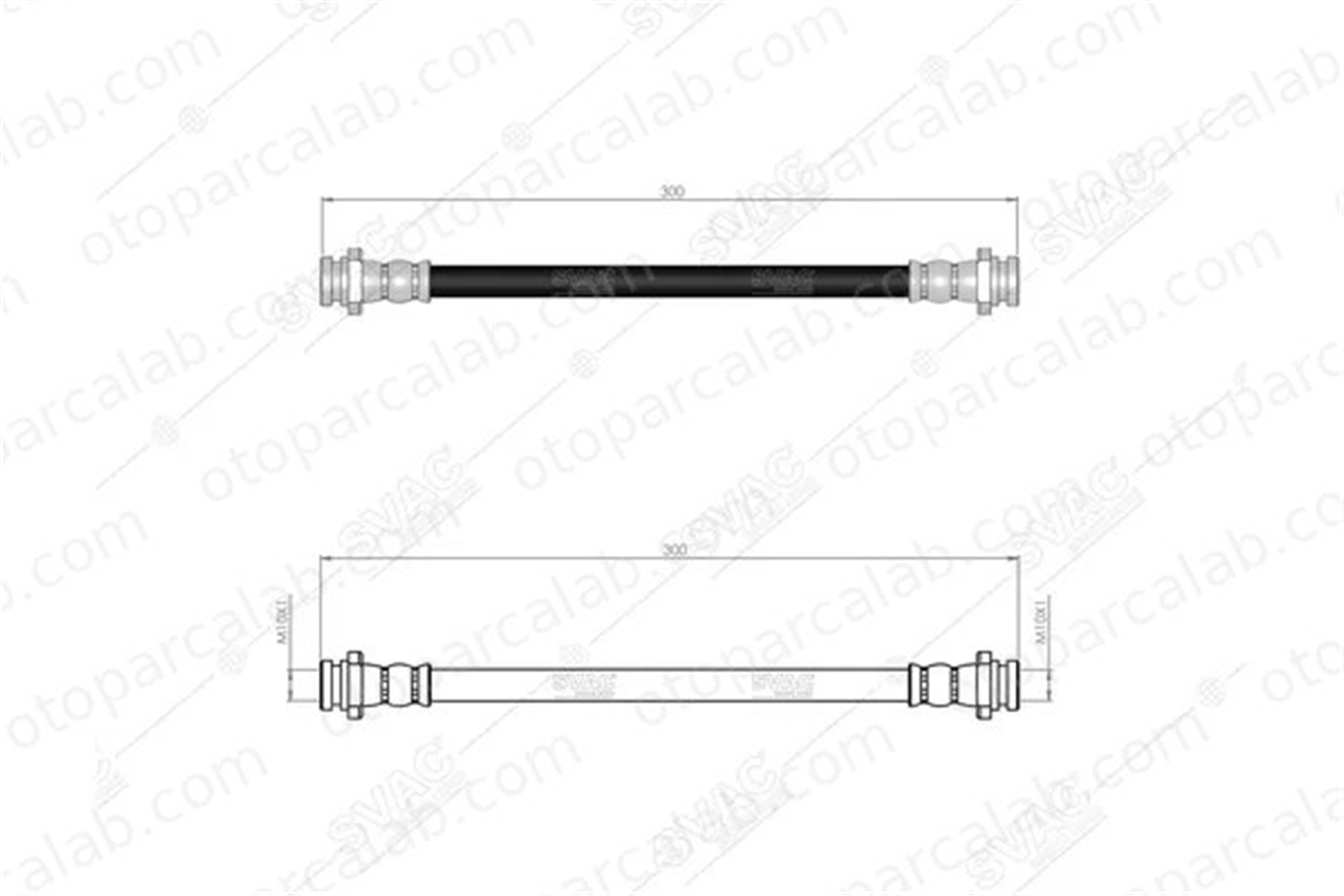 SVAC 75-0141 Fren Hortumu Arka Sağ veya Sol SUZUKI VITARA SAMURAI SUV 5157065J00 5156083030