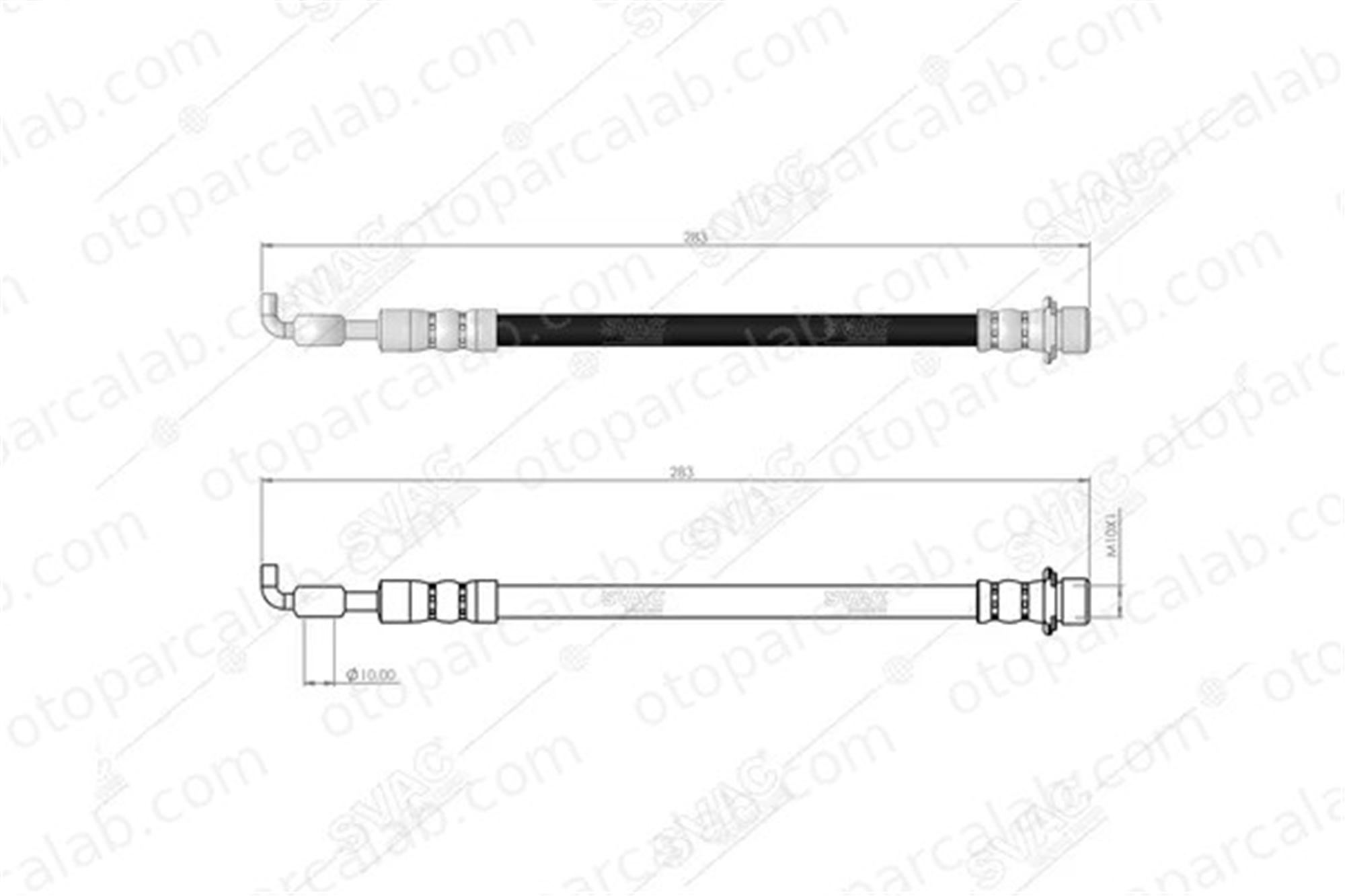 SVAC 76-0234 Fren Hortumu Arka Sağ veya Sol TOYOTA YARIS DAIHATSU CHARADE VIII 90947W2033 90947W2011
