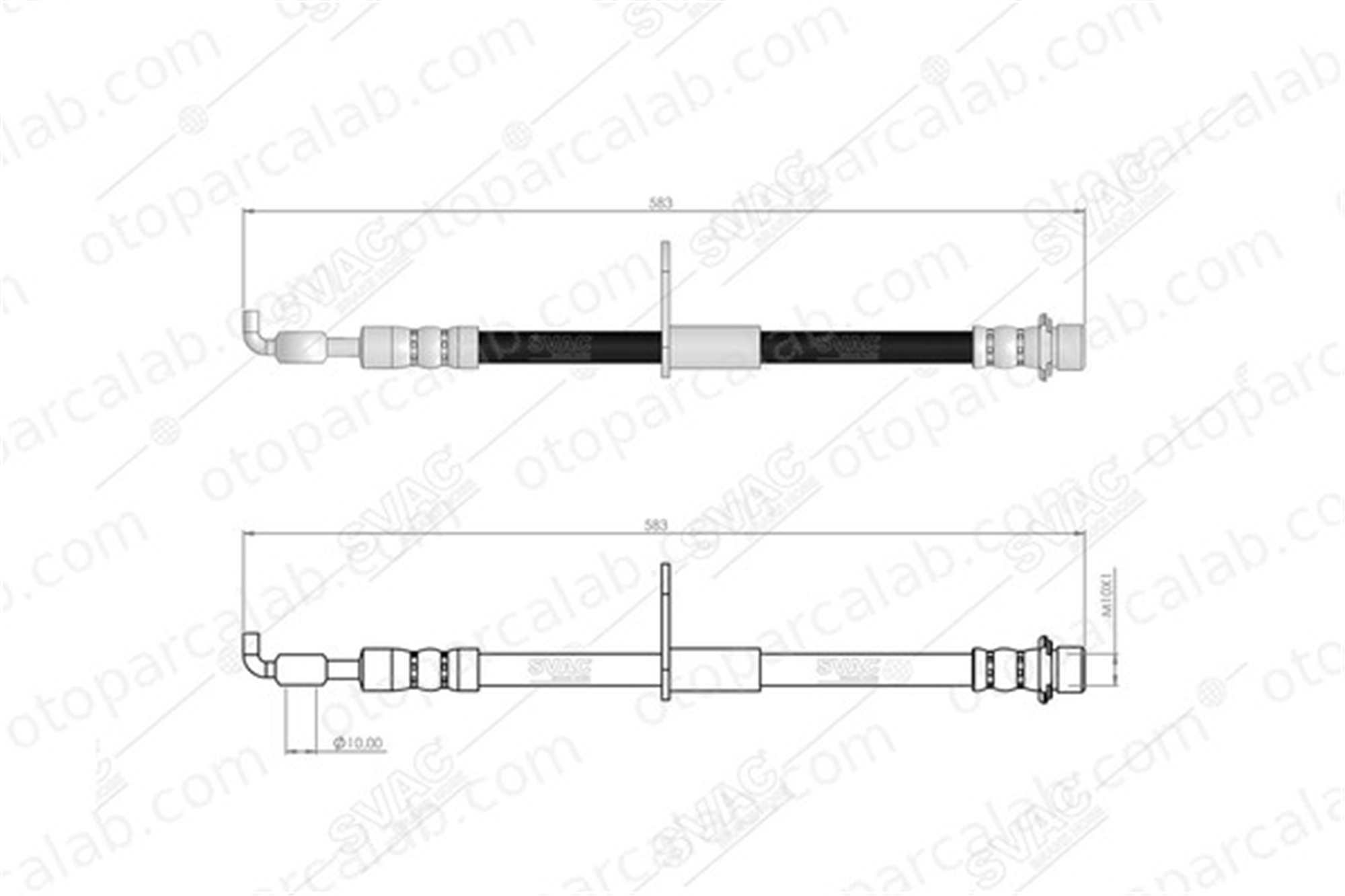 SVAC 76-0238 Fren Hortumu Ön Sağ veya Sol TOYOTA COROLLA Sedan LEXUS UX 9094702H47 9094702K98