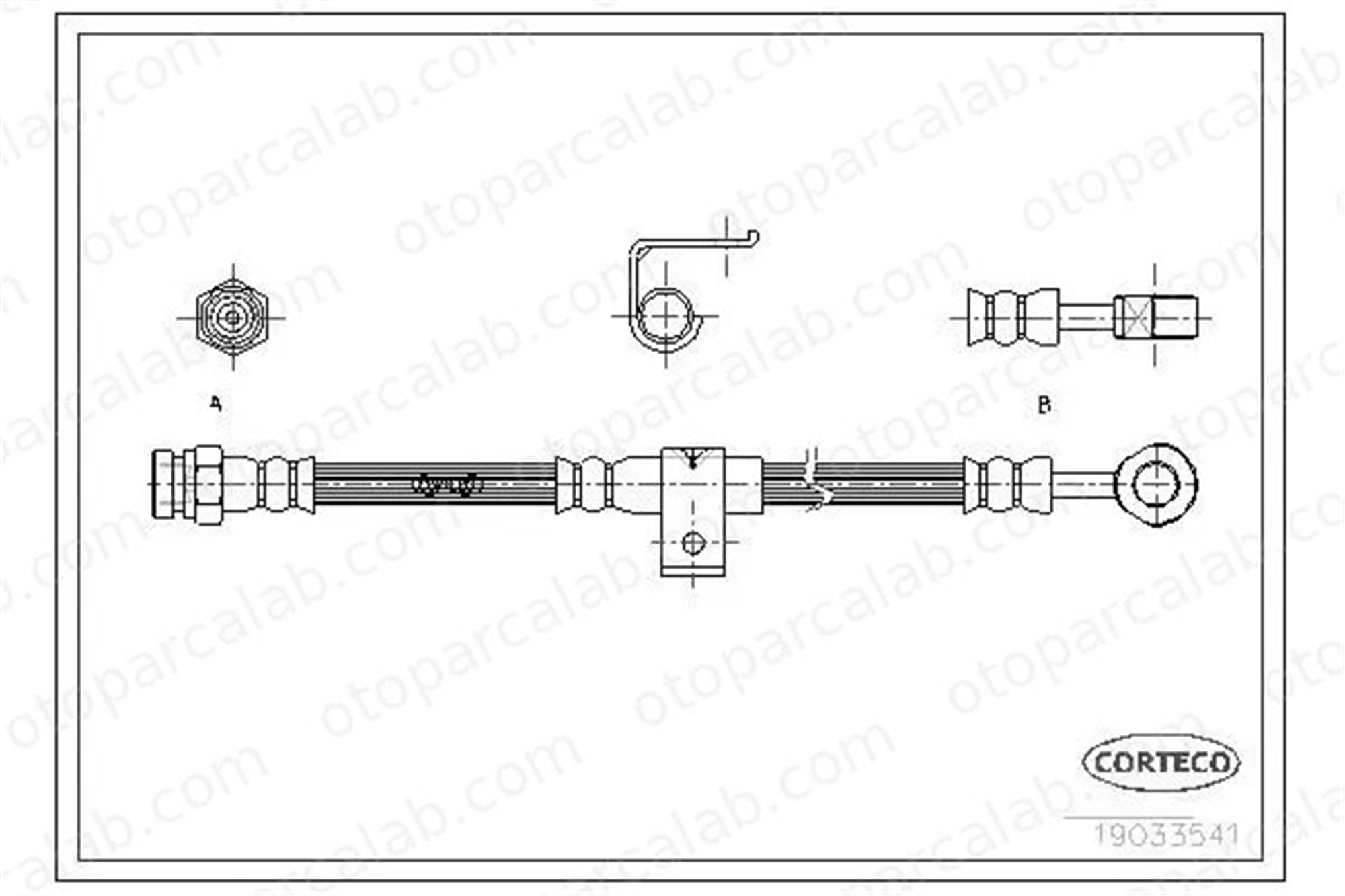 SVAC 80-0247 Fren Hortumu Arka Sol HYUNDAI SONATA III 5874434001