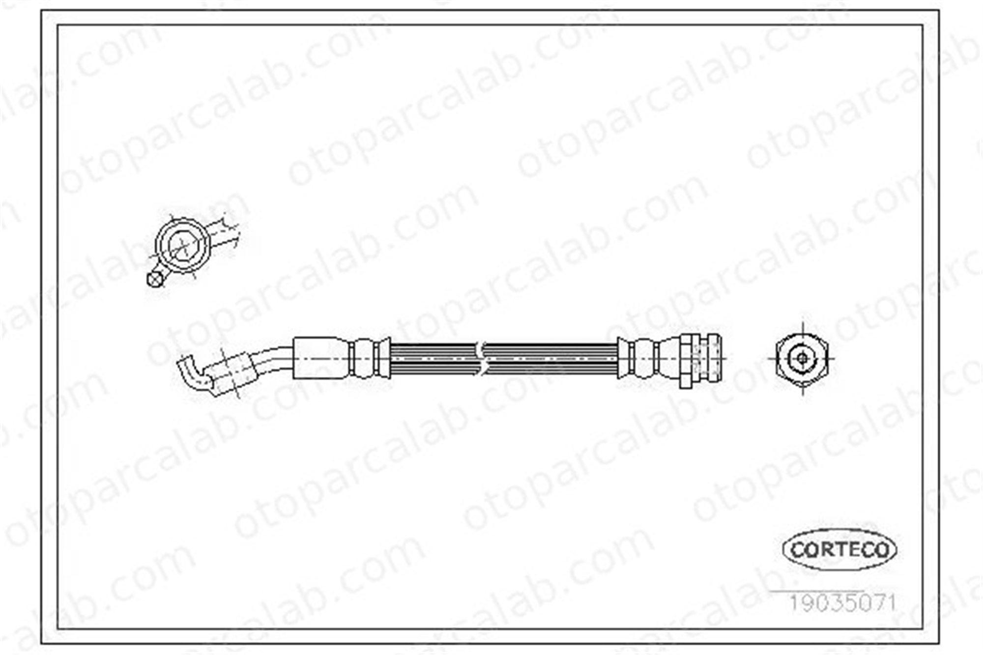 SVAC 94-0144 Fren Hortumu Arka Sol DAEWOO MUSSO KORANDO 4873005120