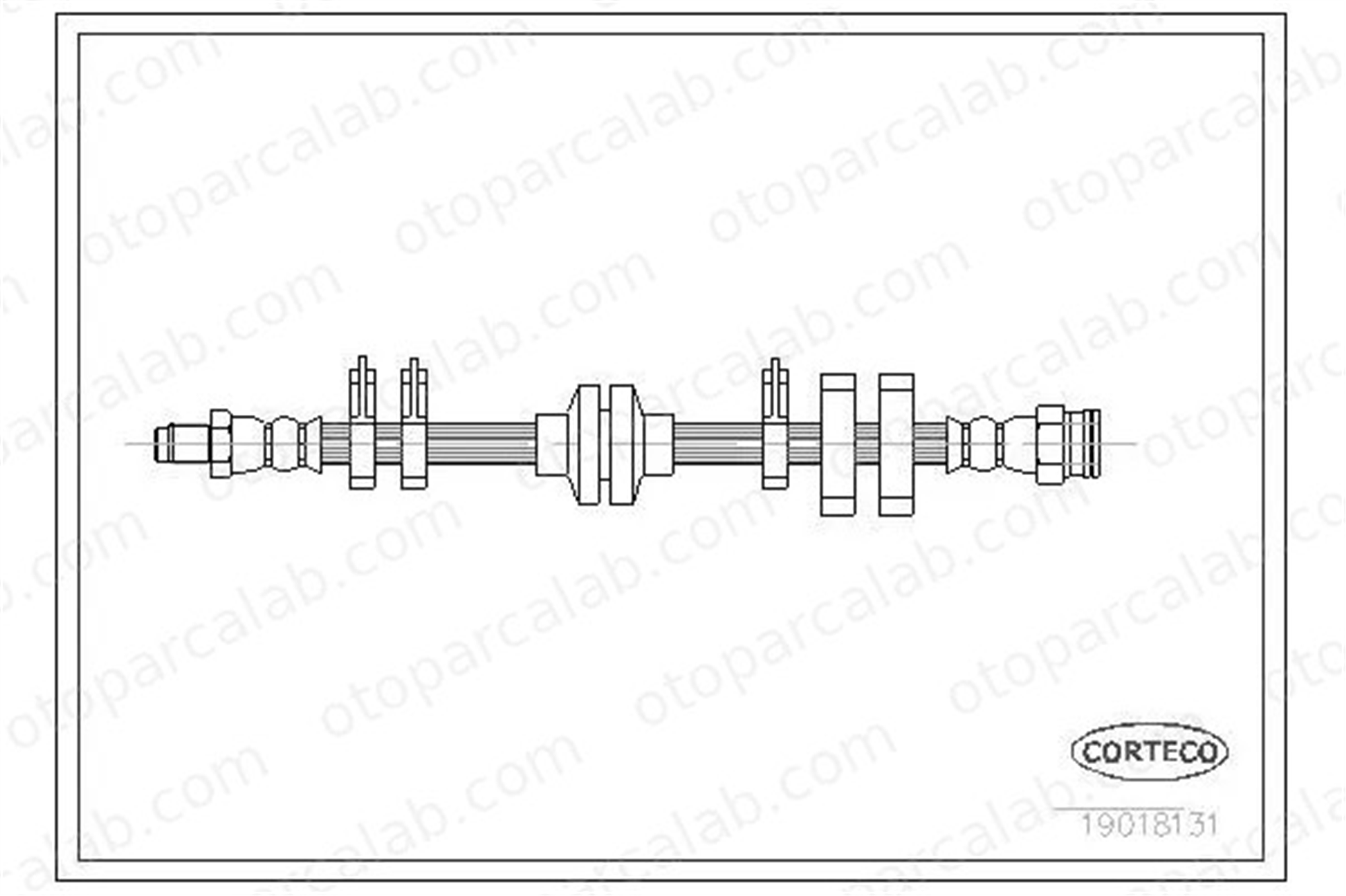SWAPP 40011 Fren Hortumu Ön Sol FIAT TIPO LANCIA DEDRA 7609087 7655156